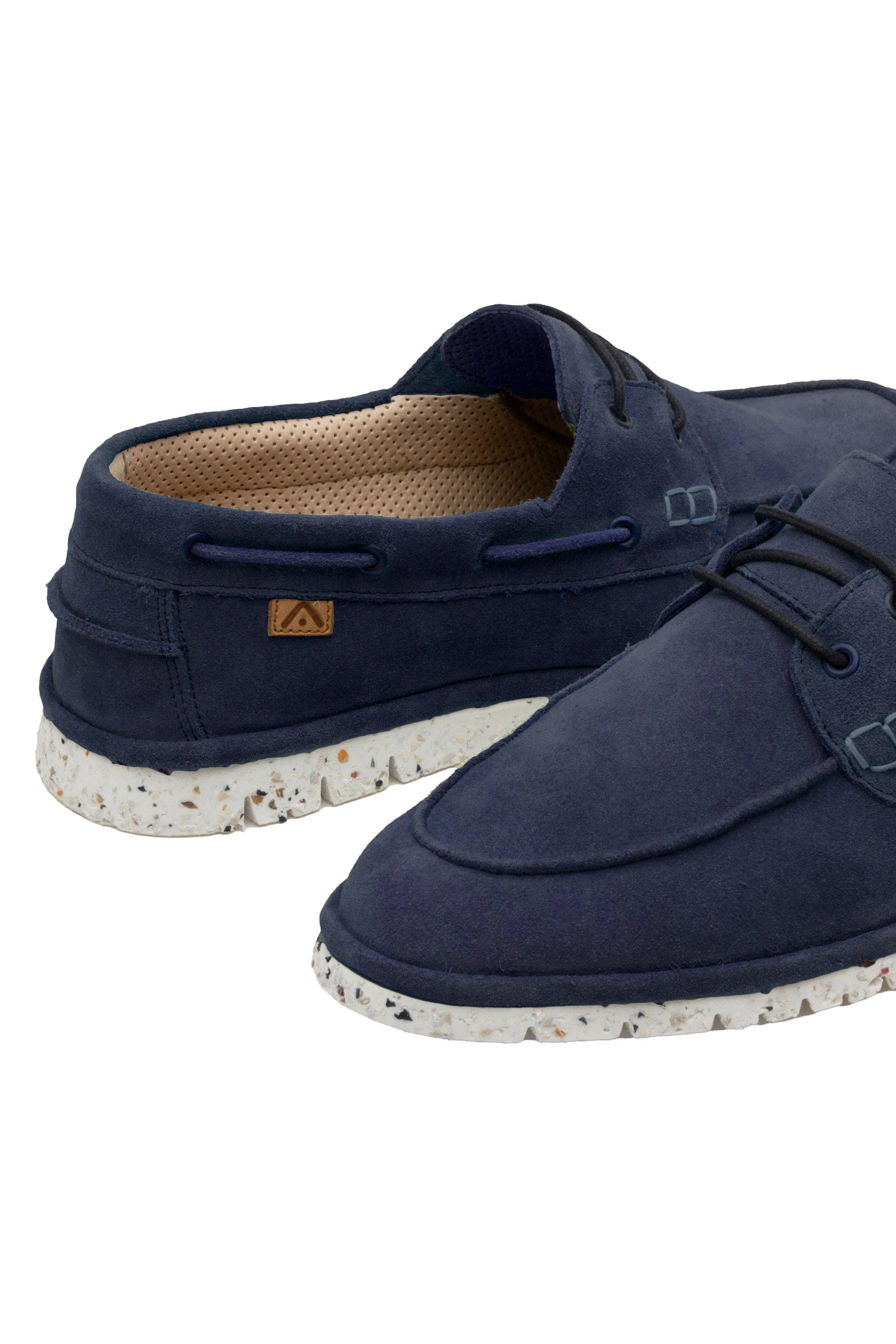 Amber Slip On Suede Shoes - Navy - Image 3