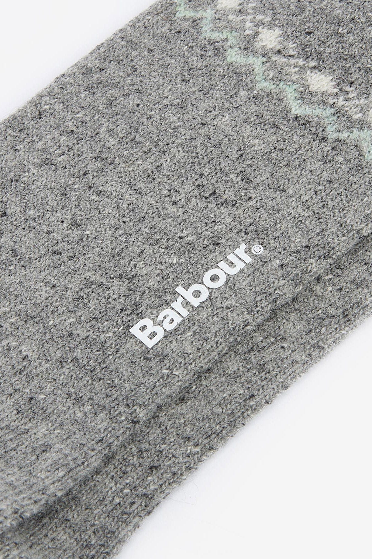 Anaise Fair Isle Sock - Mid Grey/Loden - Image 4