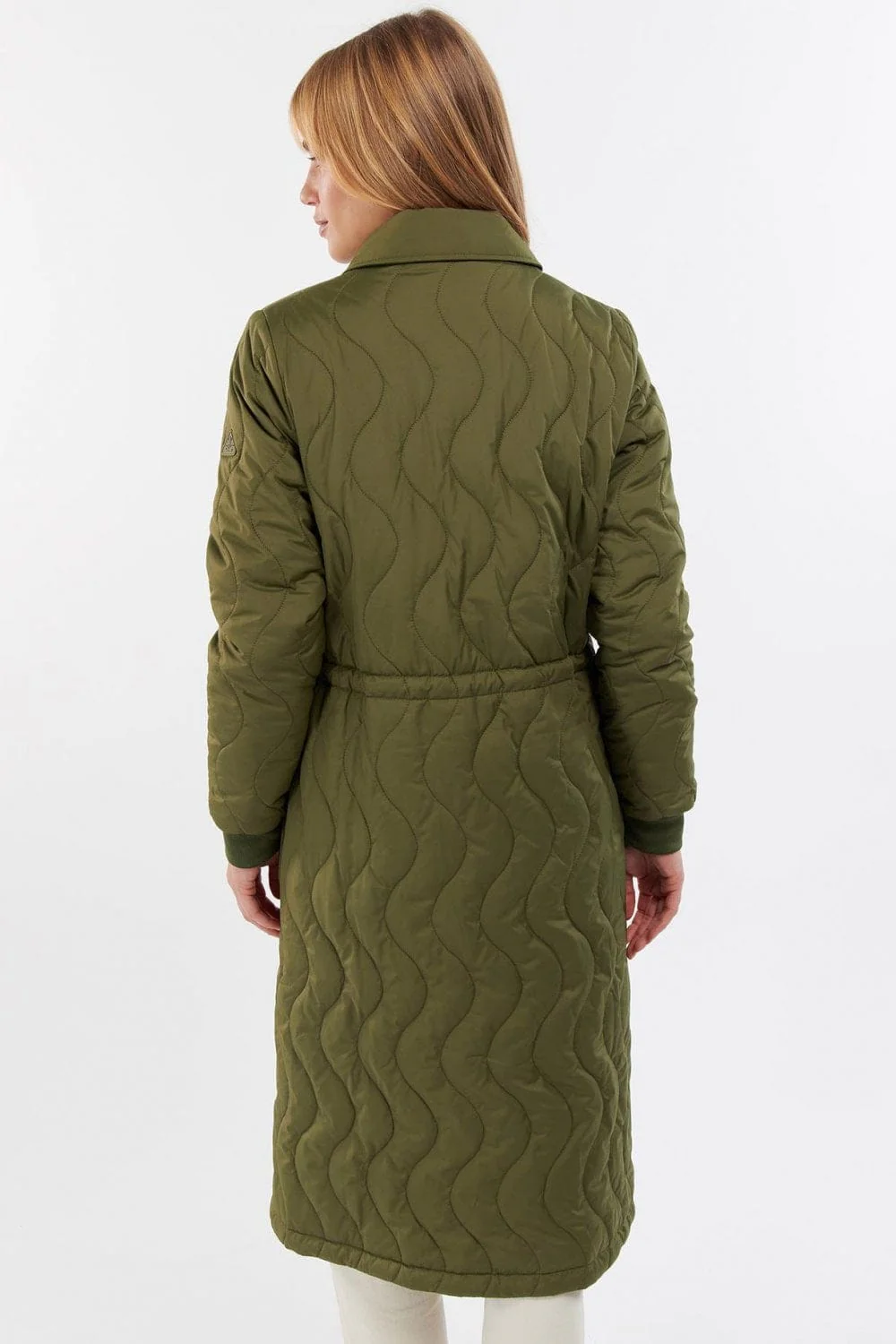 Astley Quilted Jacket - Dark Moss - Image 4