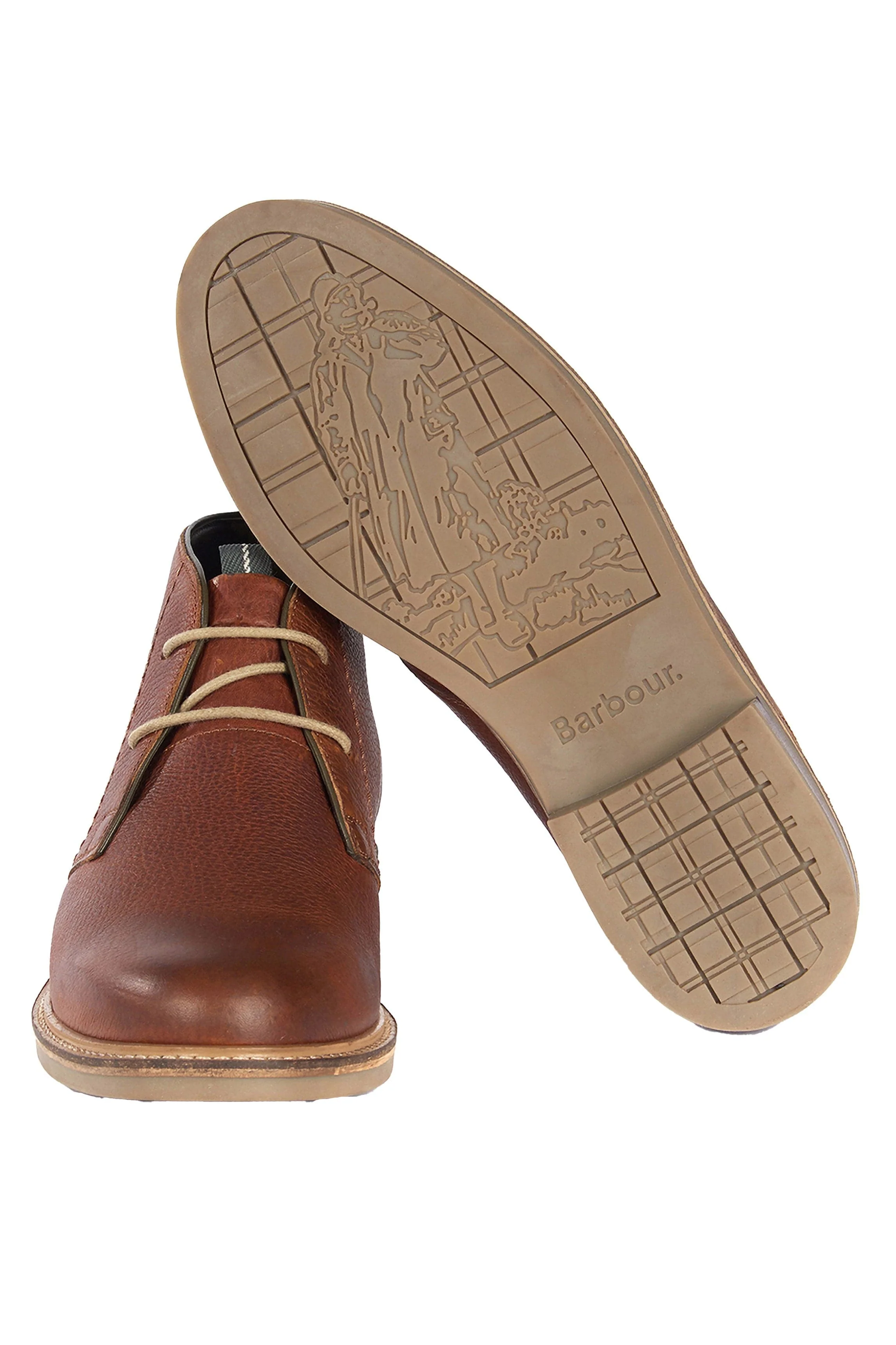 Barbour Readhead Chukka Boots - Cognac - Image 4