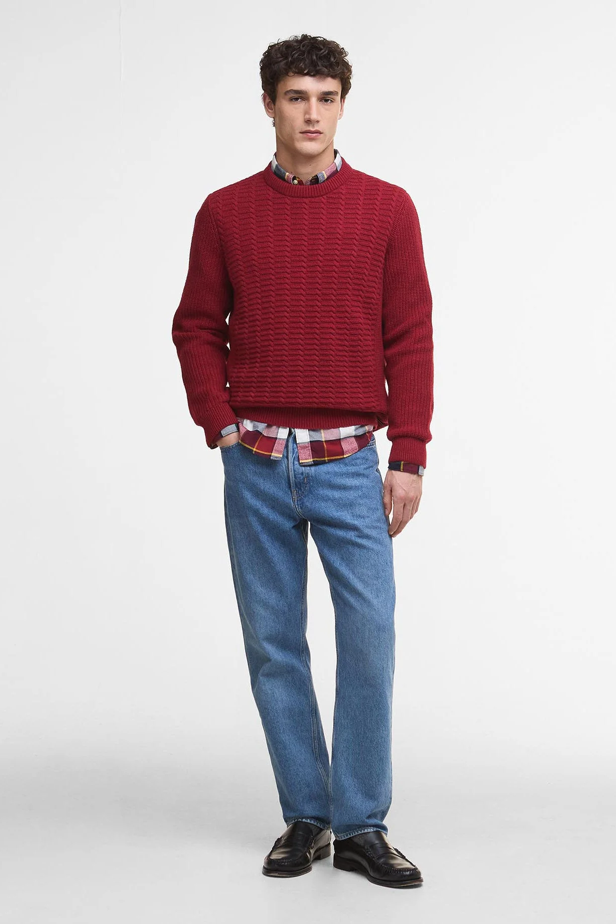 Cleveland Crew Neck Jumper - Biking Red - Image 6