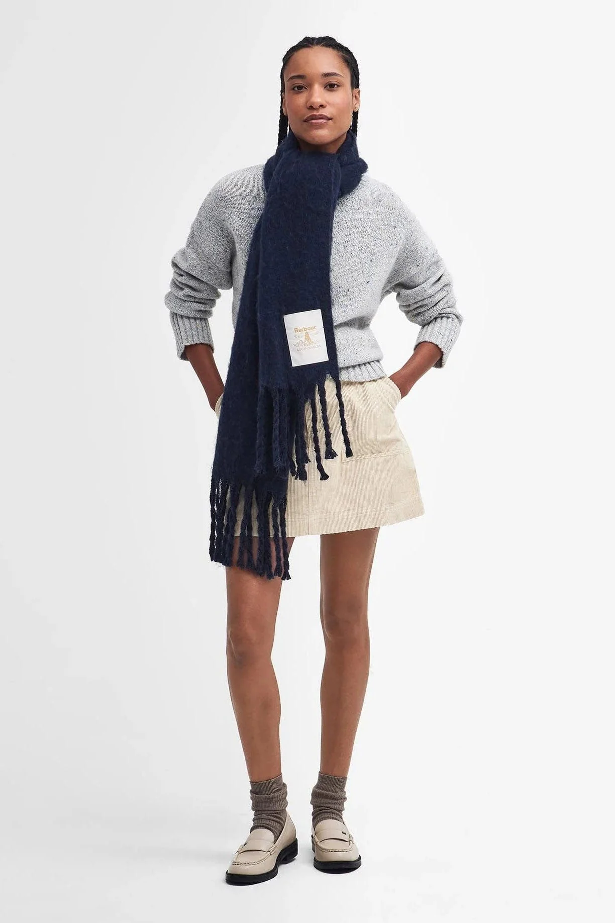 Ellison Scarf - Navy - Image 2