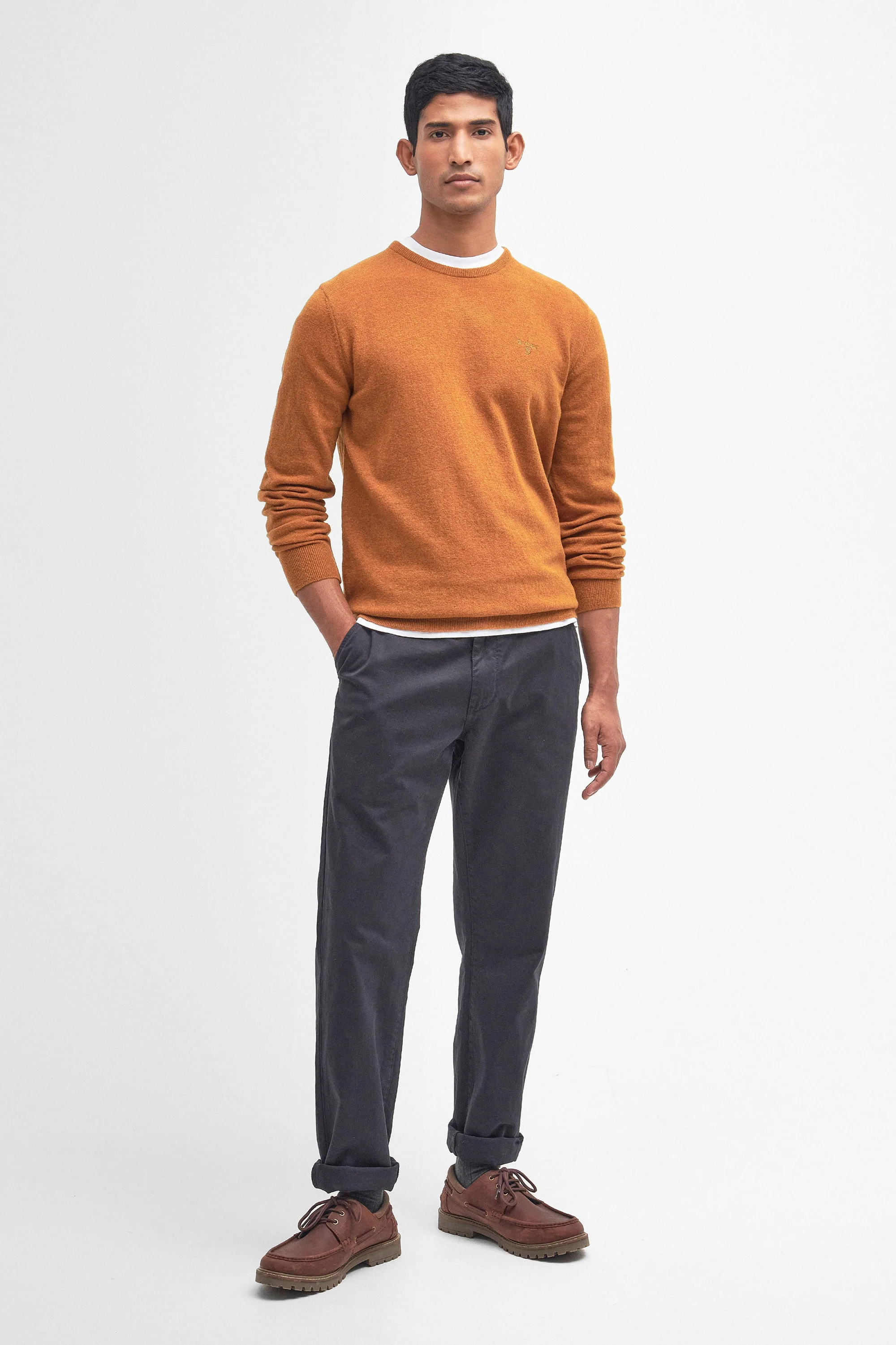 Essential Crew Neck Jumper - Dark Copper - Image 6