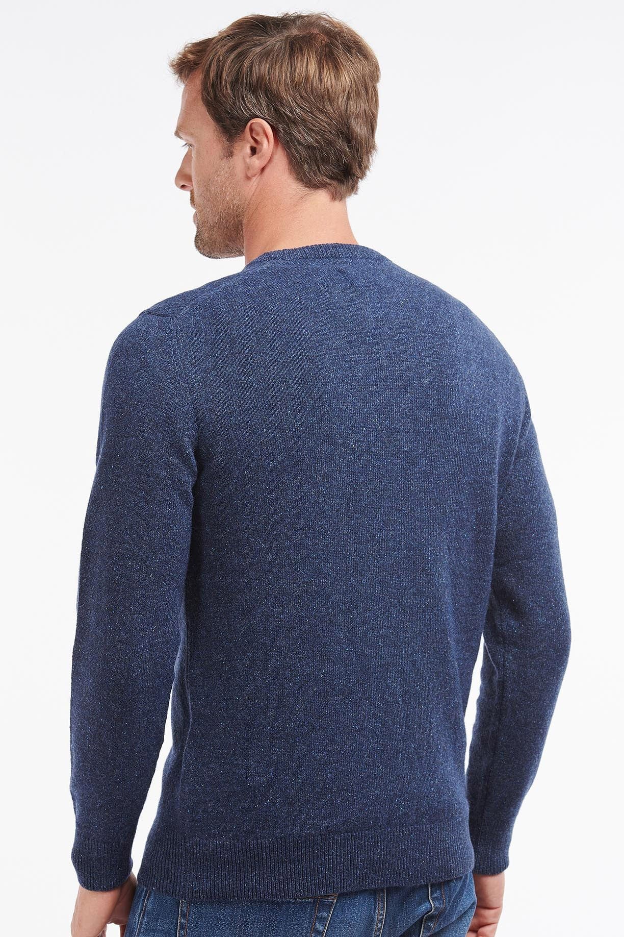 Essential Tisbury Crew Neck Jumper - Deep Blue - Image 3
