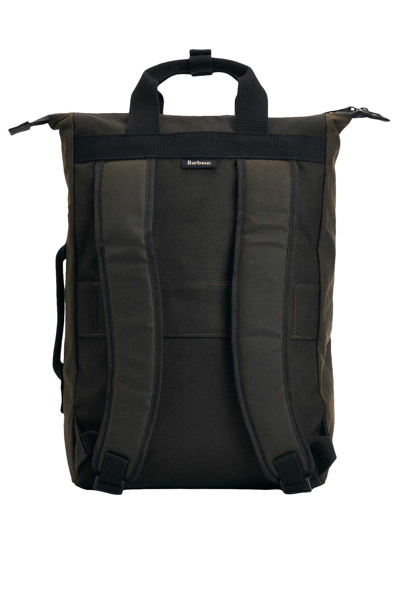 Field Waxed Backpack - Olive/Black - Image 2