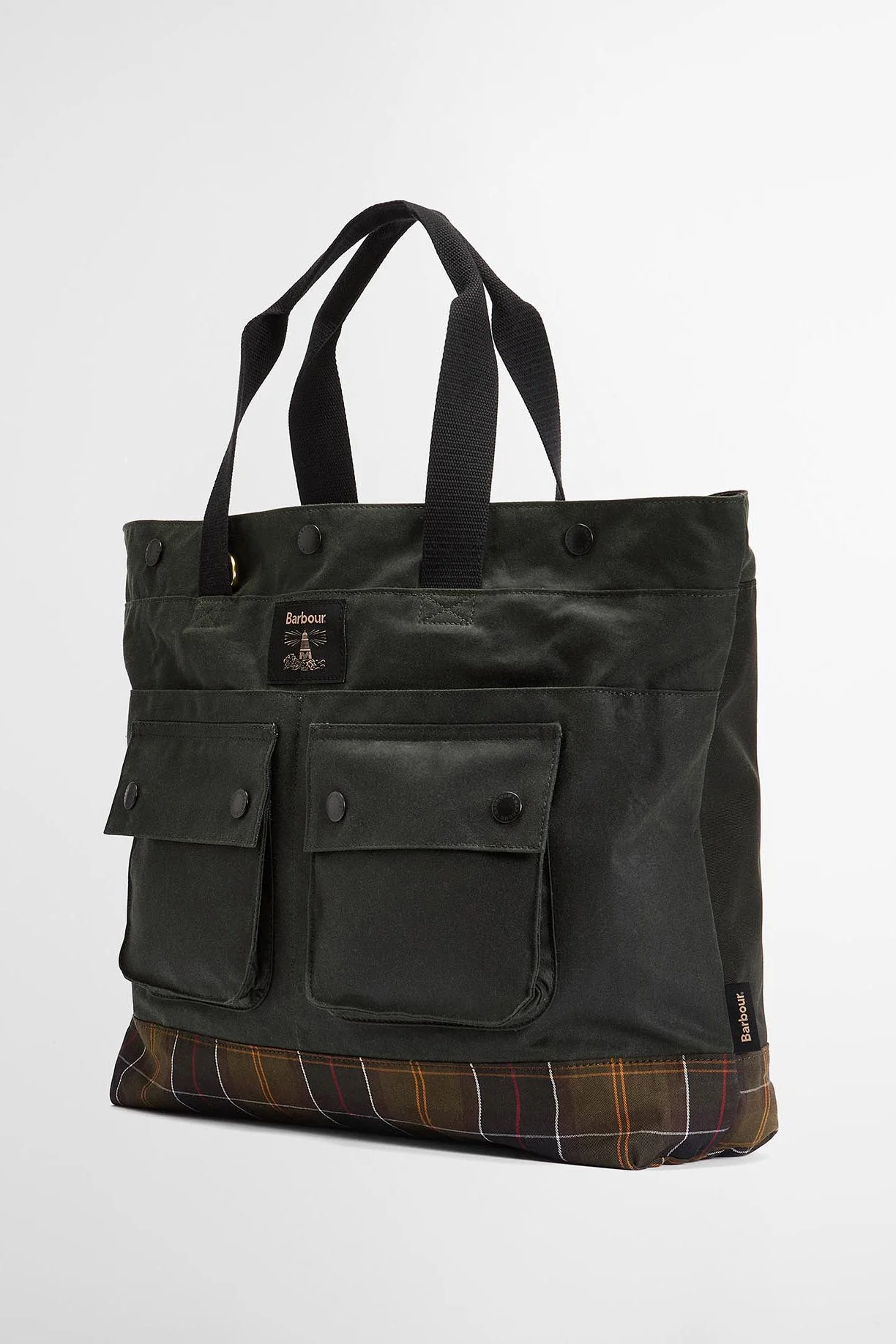 Field Waxed Tote Bag - Sage/Classic - Image 2