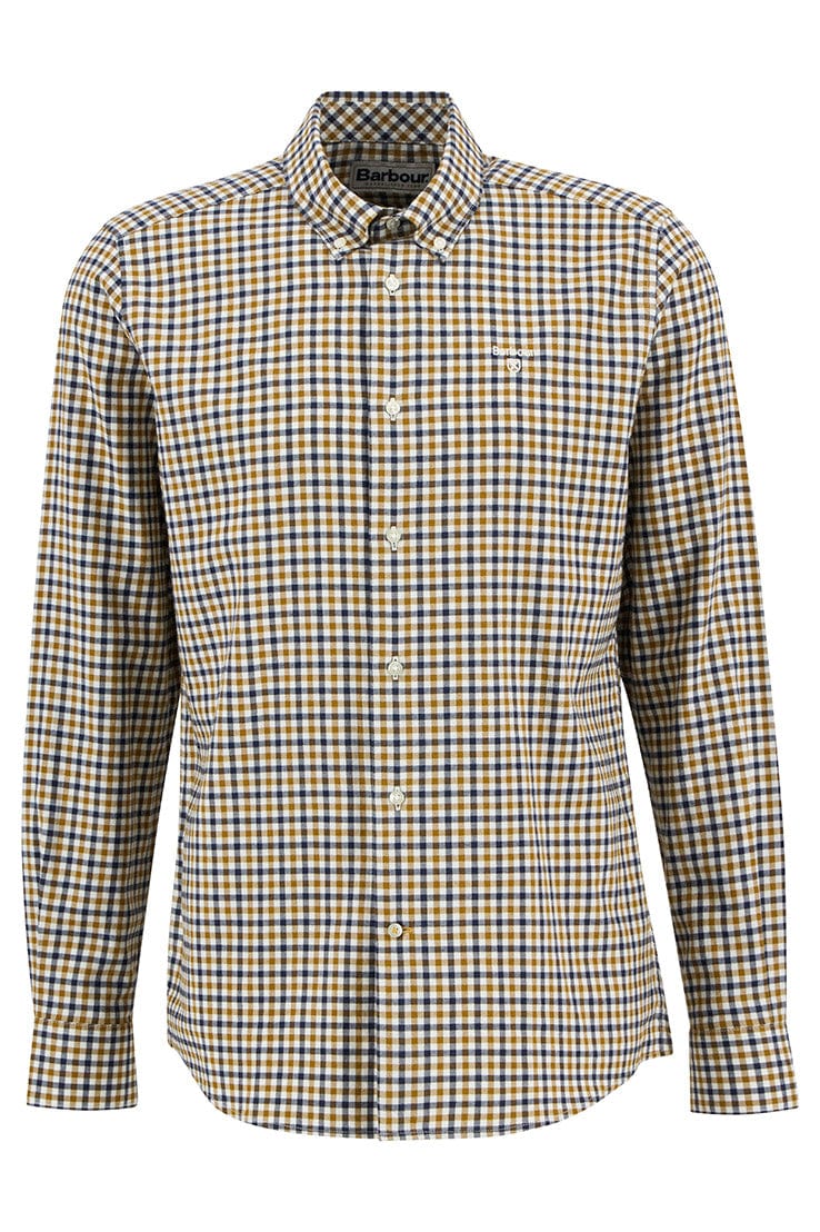 Finkle Tailored Gingham Shirt - Copper