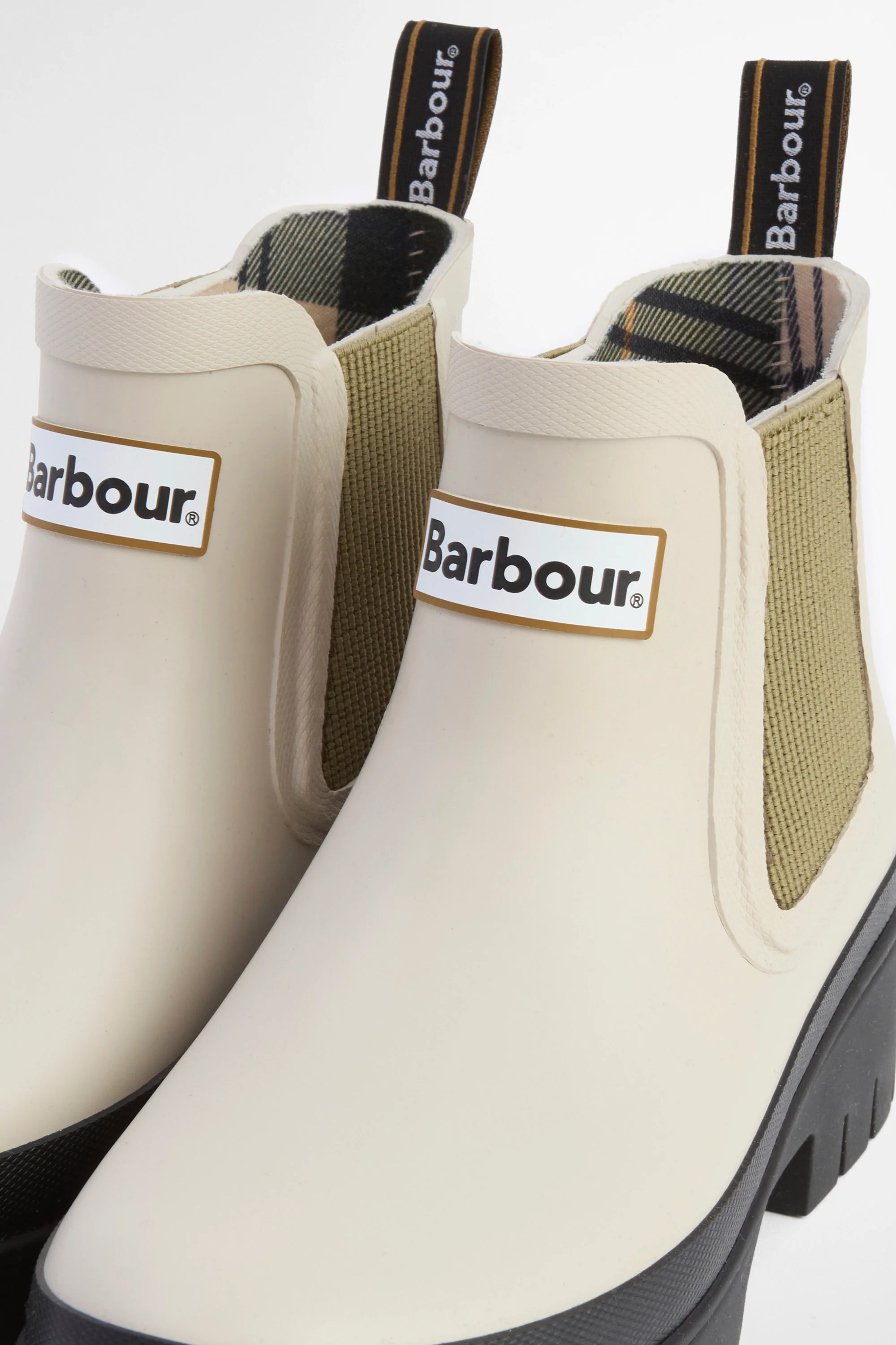 Halton Wellington Boots - Light Oak/Bleached Olive - Image 7