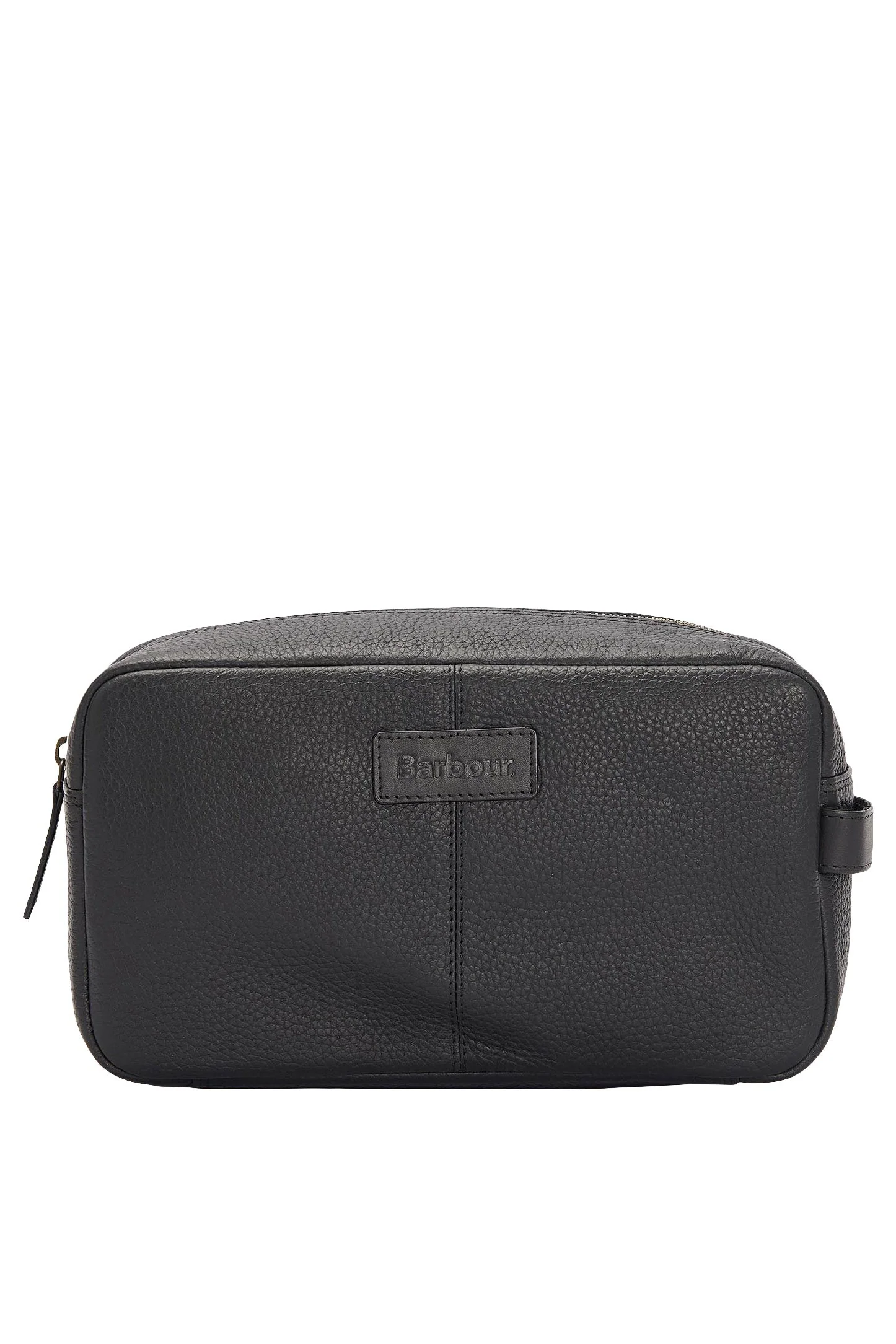 Highgate Leather Washbag - Black