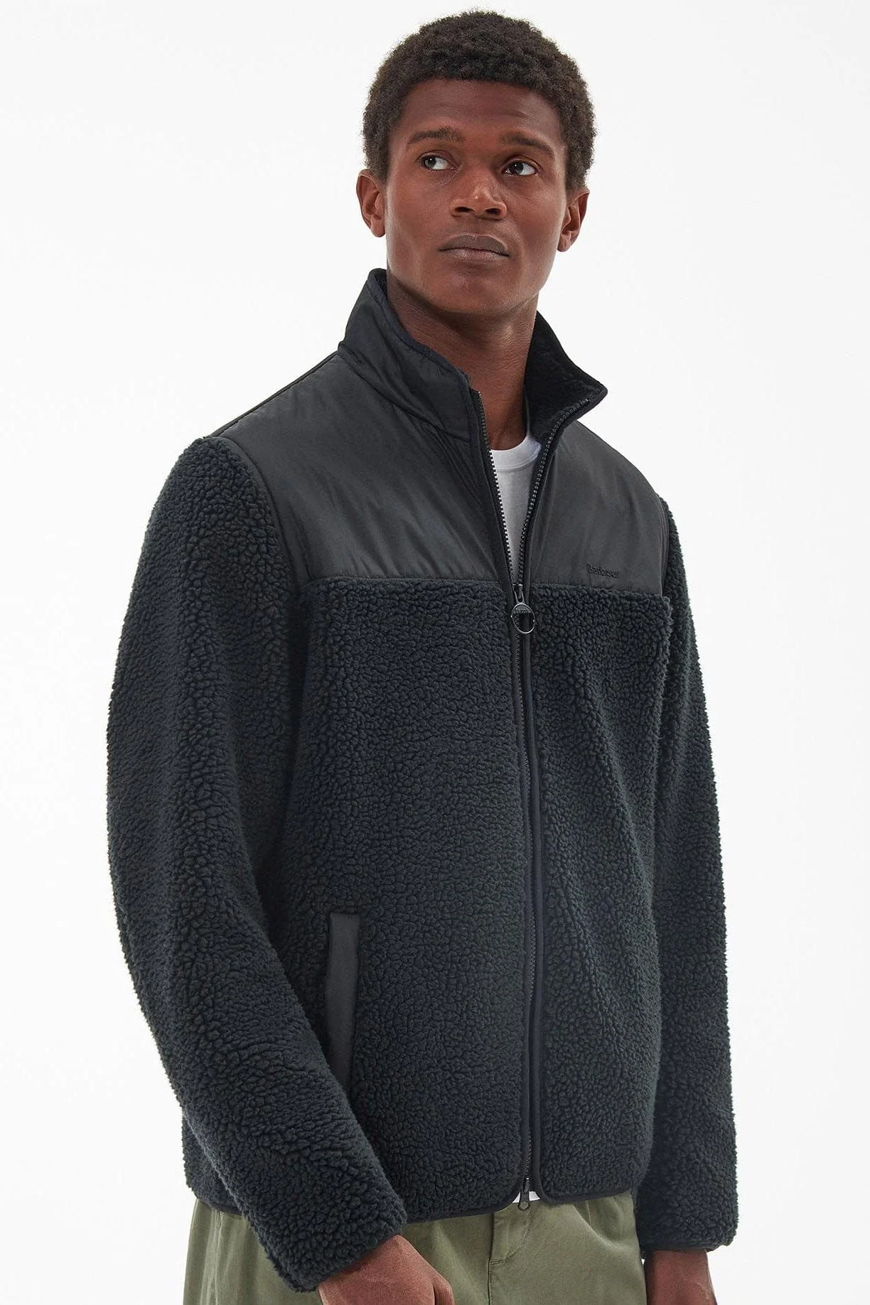 Hobson Fleece Jacket - Black - Image 2