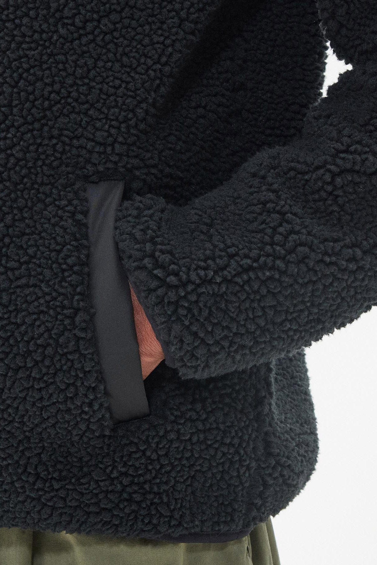 Hobson Fleece Jacket - Black - Image 5