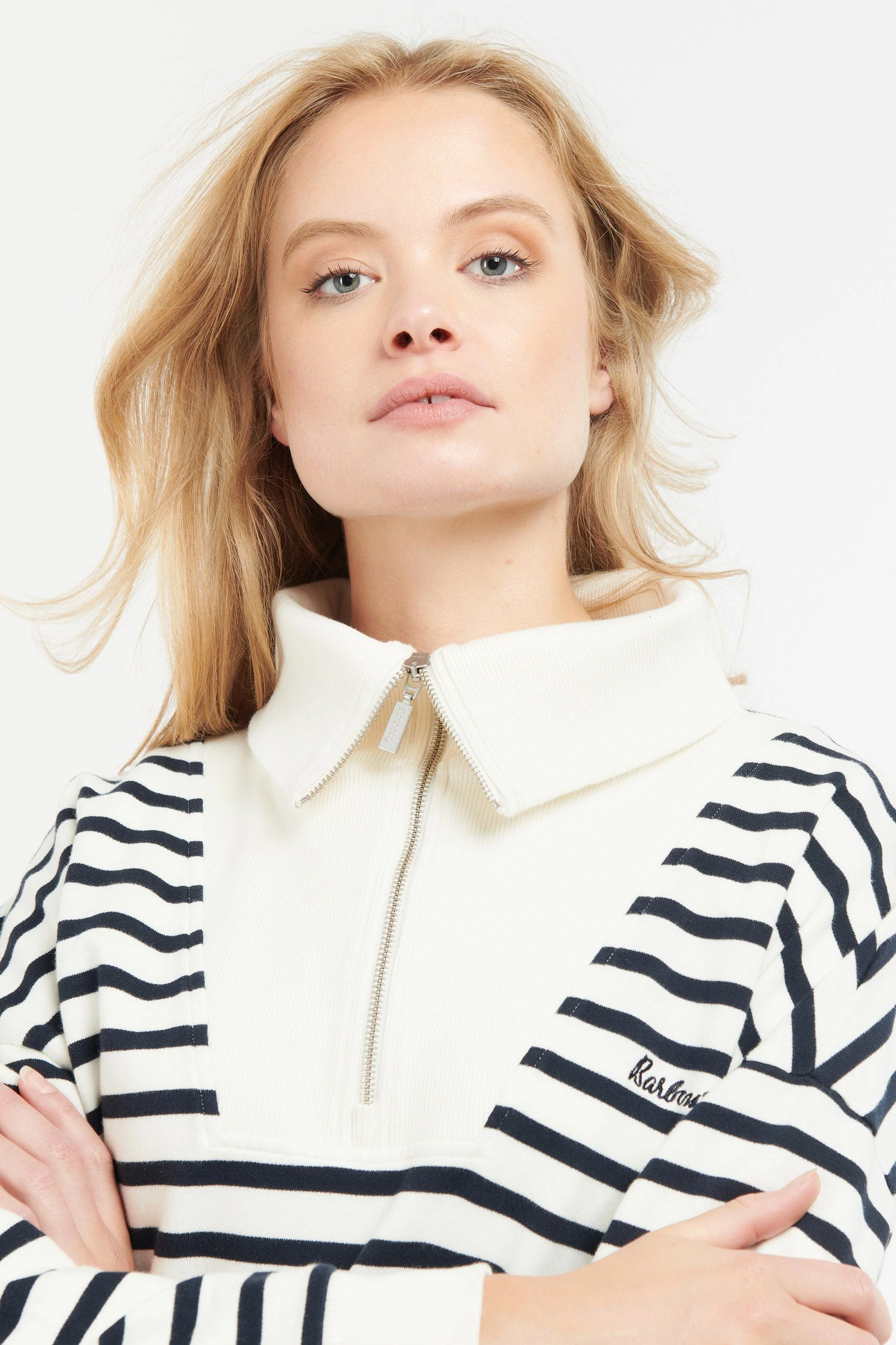 Kendra Sweatshirt - Cloud/Navy Stripe - Image 5