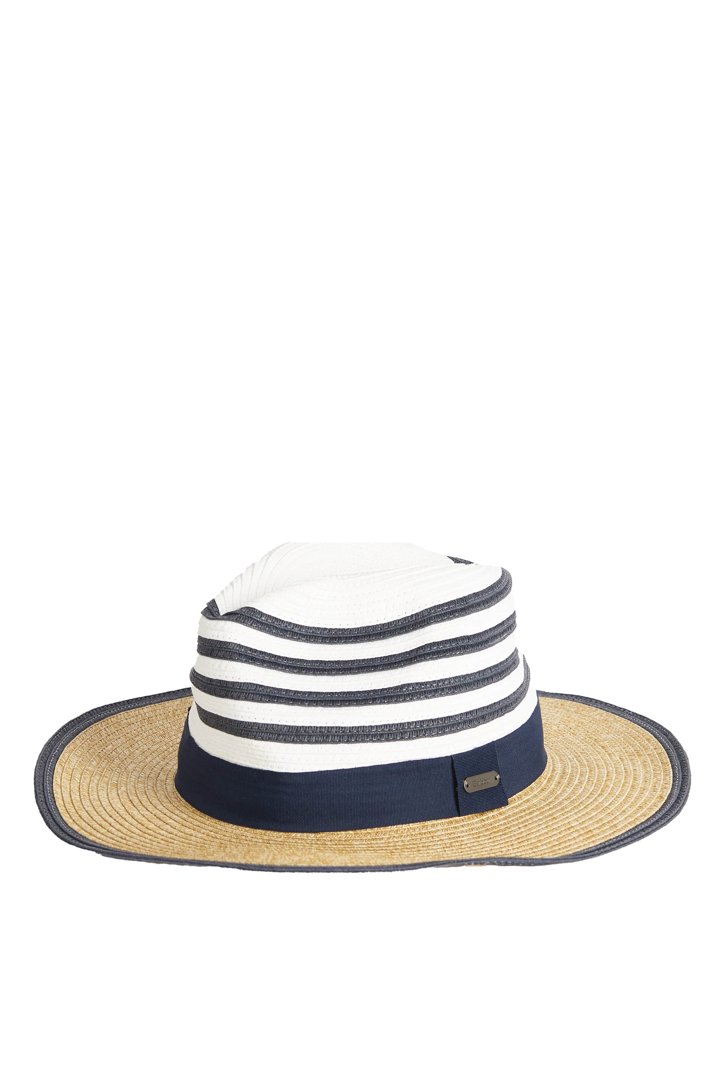 Kenmore Fedora - Navy/Ecru