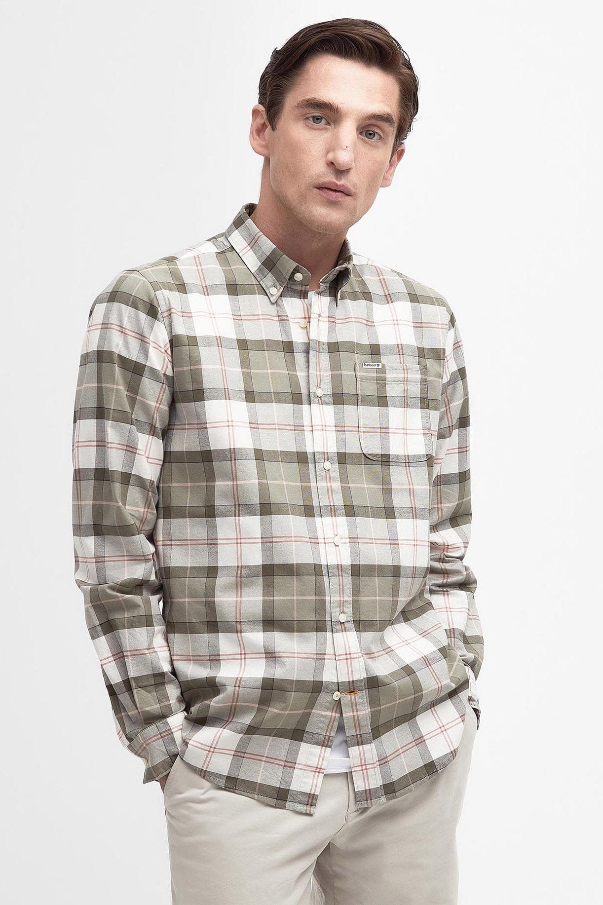Lewis Tailored Shirt - Glenmore Olive Tartan - Image 2