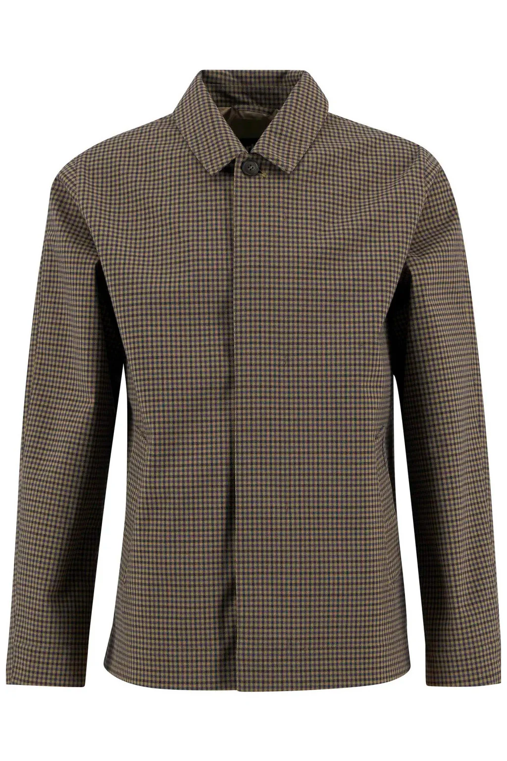Lorden Short Showerproof Jacket - Stone/Navy Check