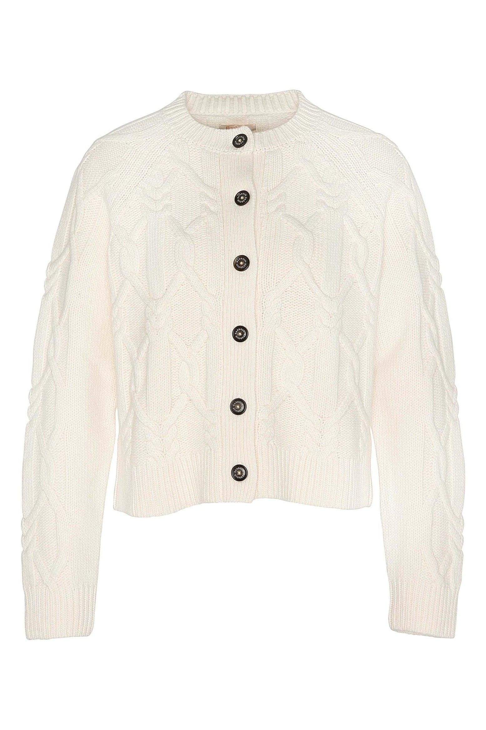 Lorelei Wool Blend Knitted Cardigan - Ecru - Image 7