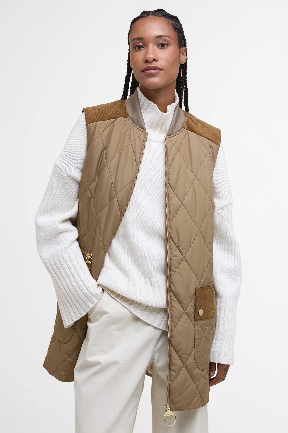 Lydia Gilet - Military Brown/Ancient Tartan - Image 2