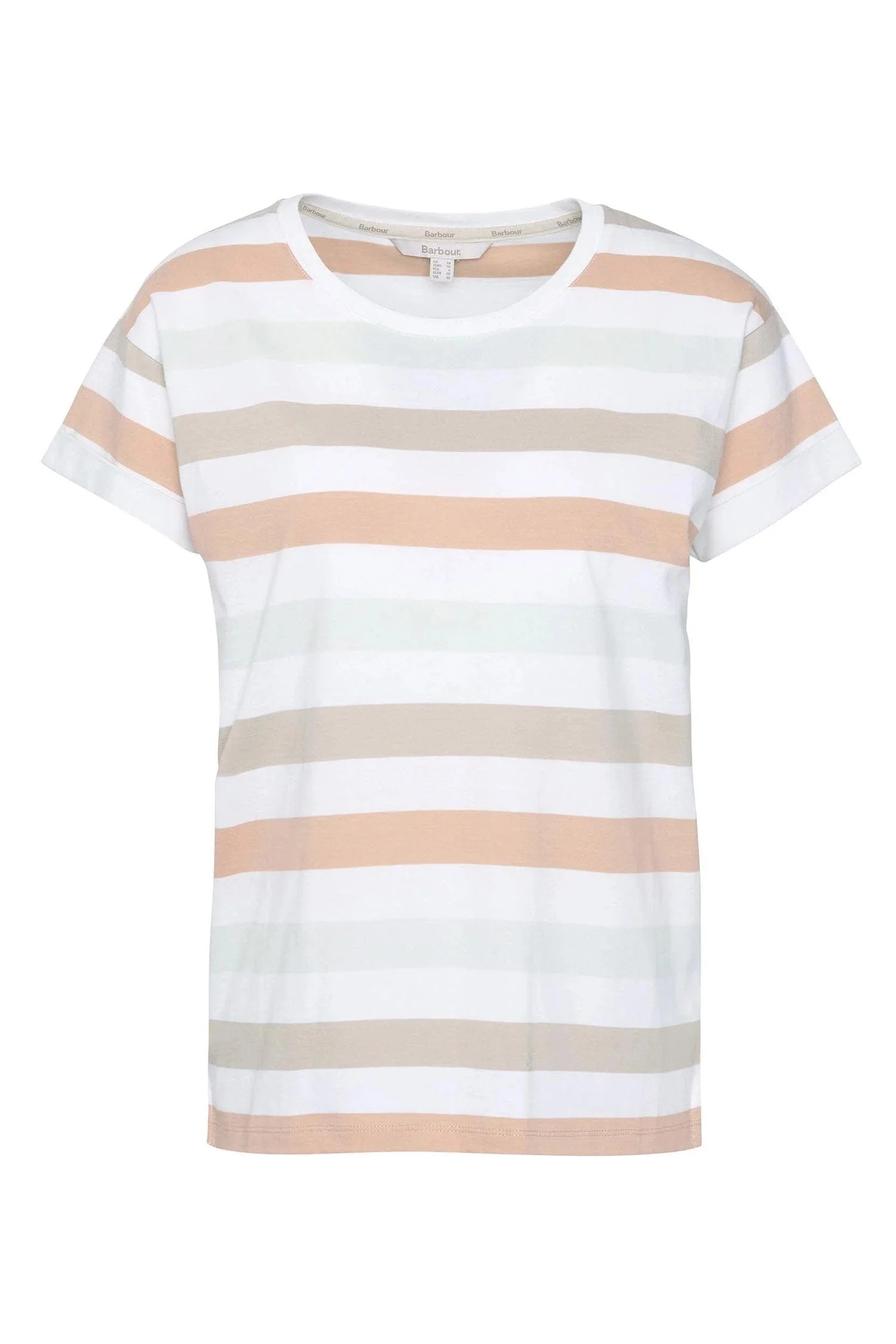 Lyndale T-Shirt Top - Toast Stripe