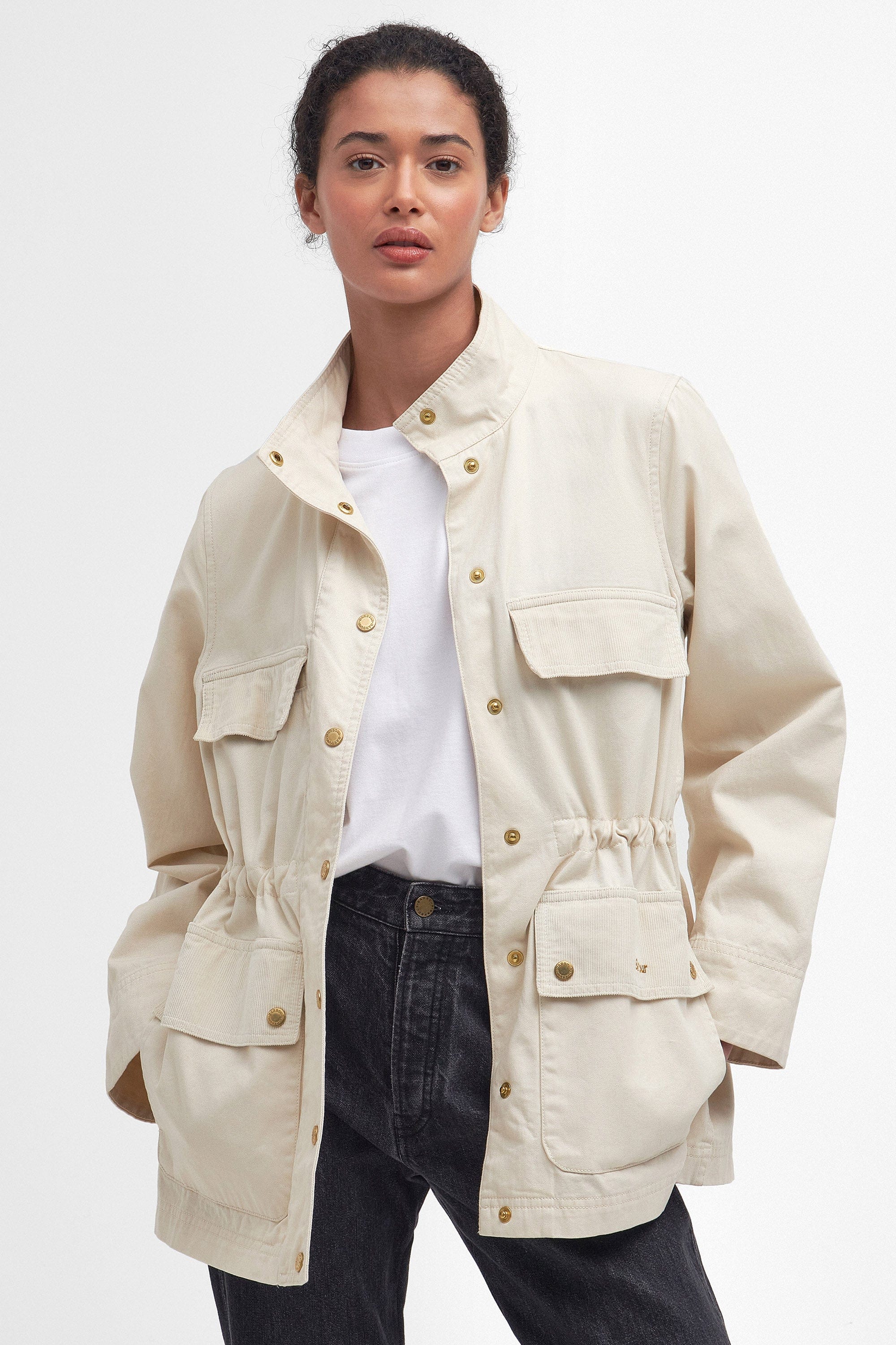 Maeva Utility Jacket - Salt/Summer Navy/Ecru - Image 2