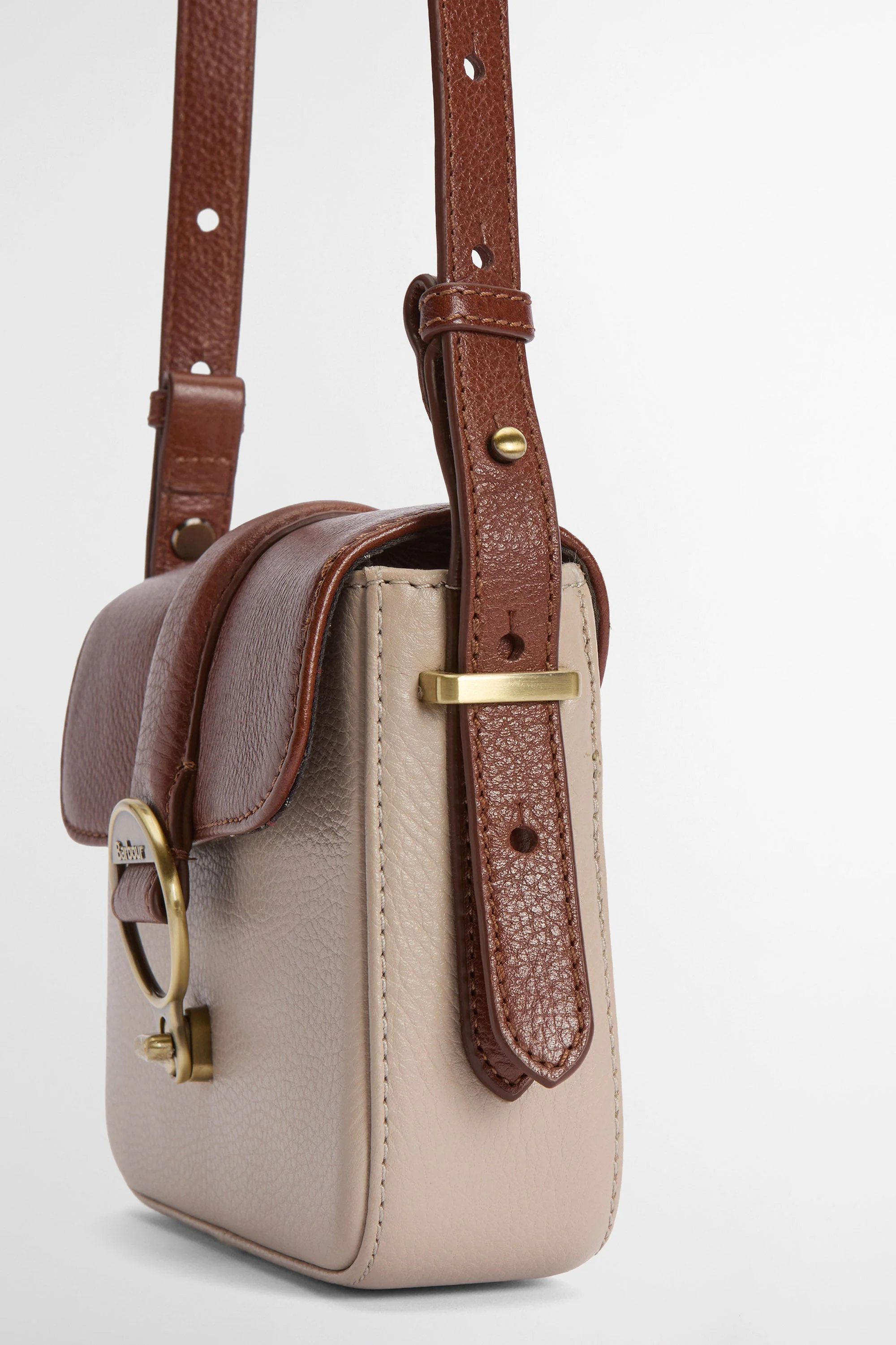 Mini Rosa Bag - Pebbled Pink/Brown - Image 7