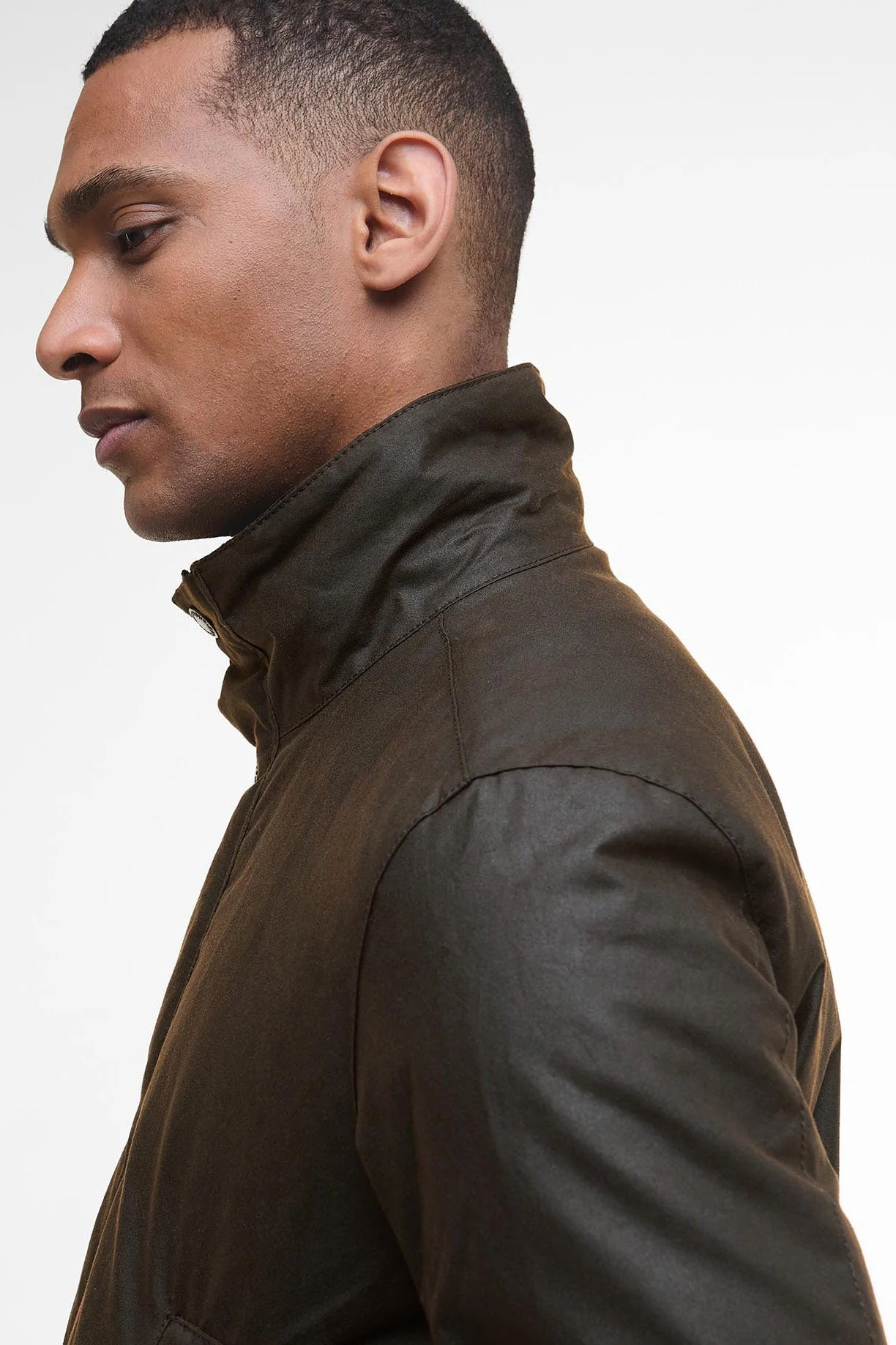 Modern Border Wax Jacket - Dark Brown - Image 6