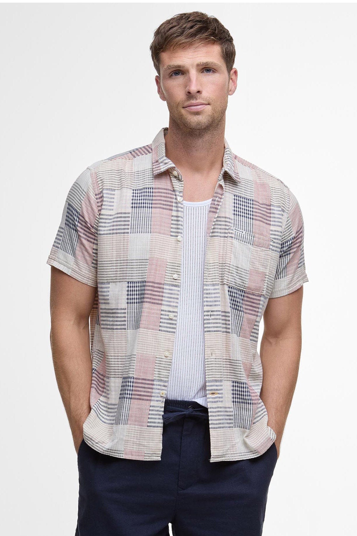 Oakshore Regular Fit Short Sleeve Shirt - Washed Stone - Image 2