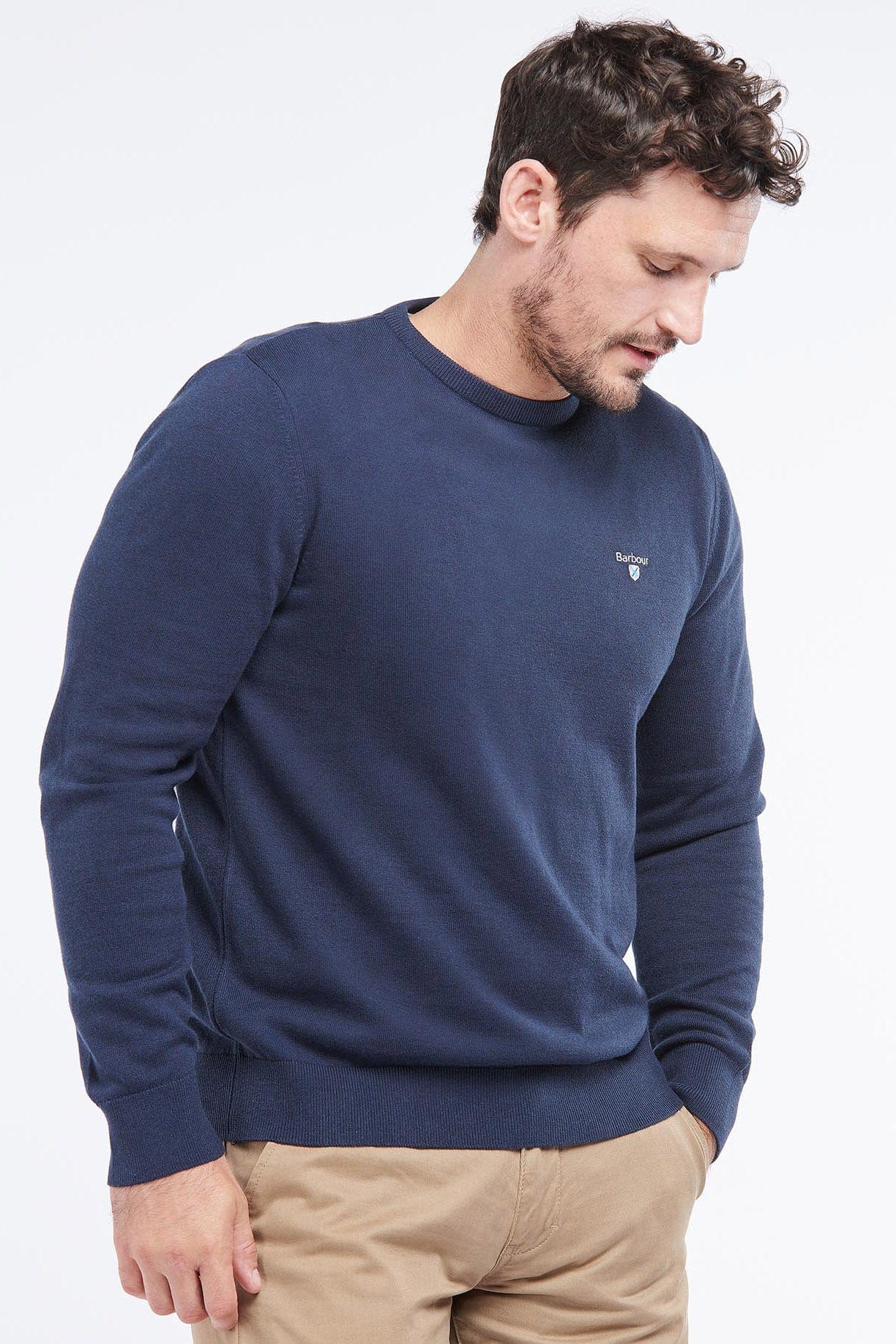 Organic Crew Neck Jumper - Navy - Image 2