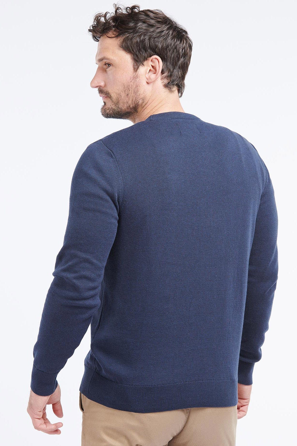Organic Crew Neck Jumper - Navy - Image 3