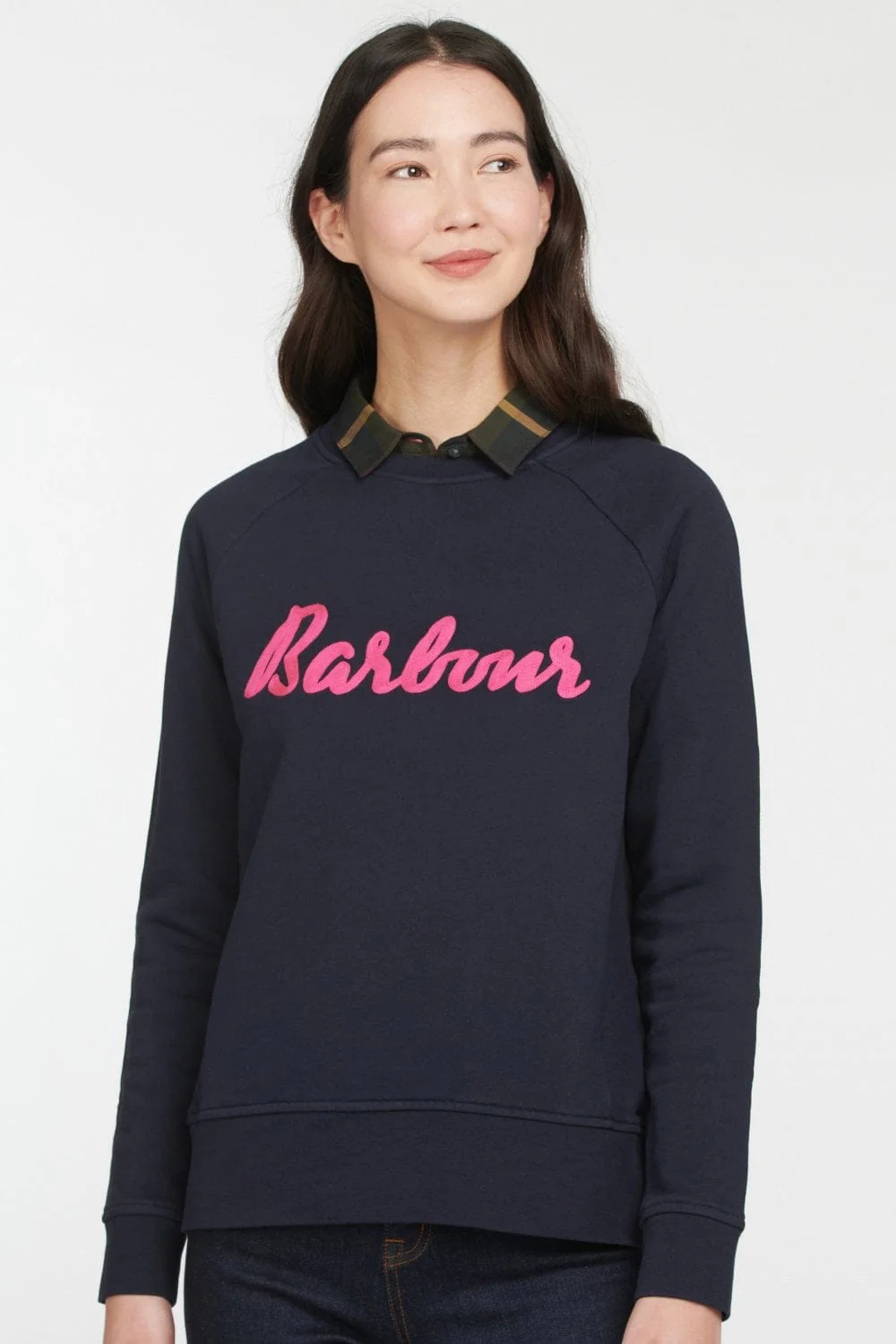 Otterburn Sweatshirt - Navy/Fuchsia - Image 4