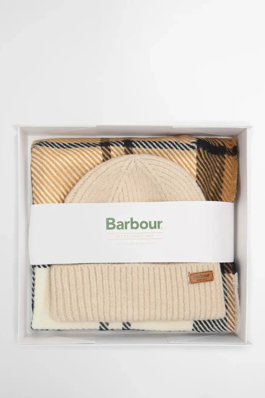 Pendle Beanie & Blair Scarf Gift Set - Hessian Navy - Image 5