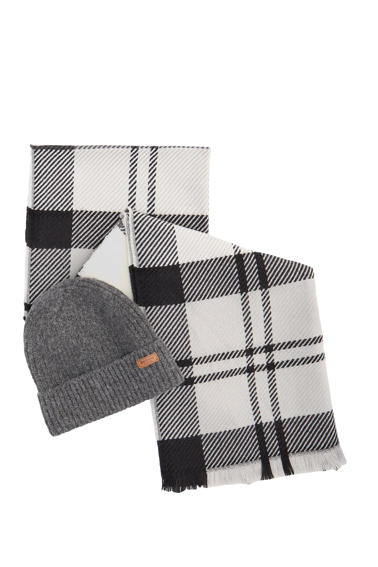 Pendle Beanie & Blair Scarf Gift Set - Monochrome