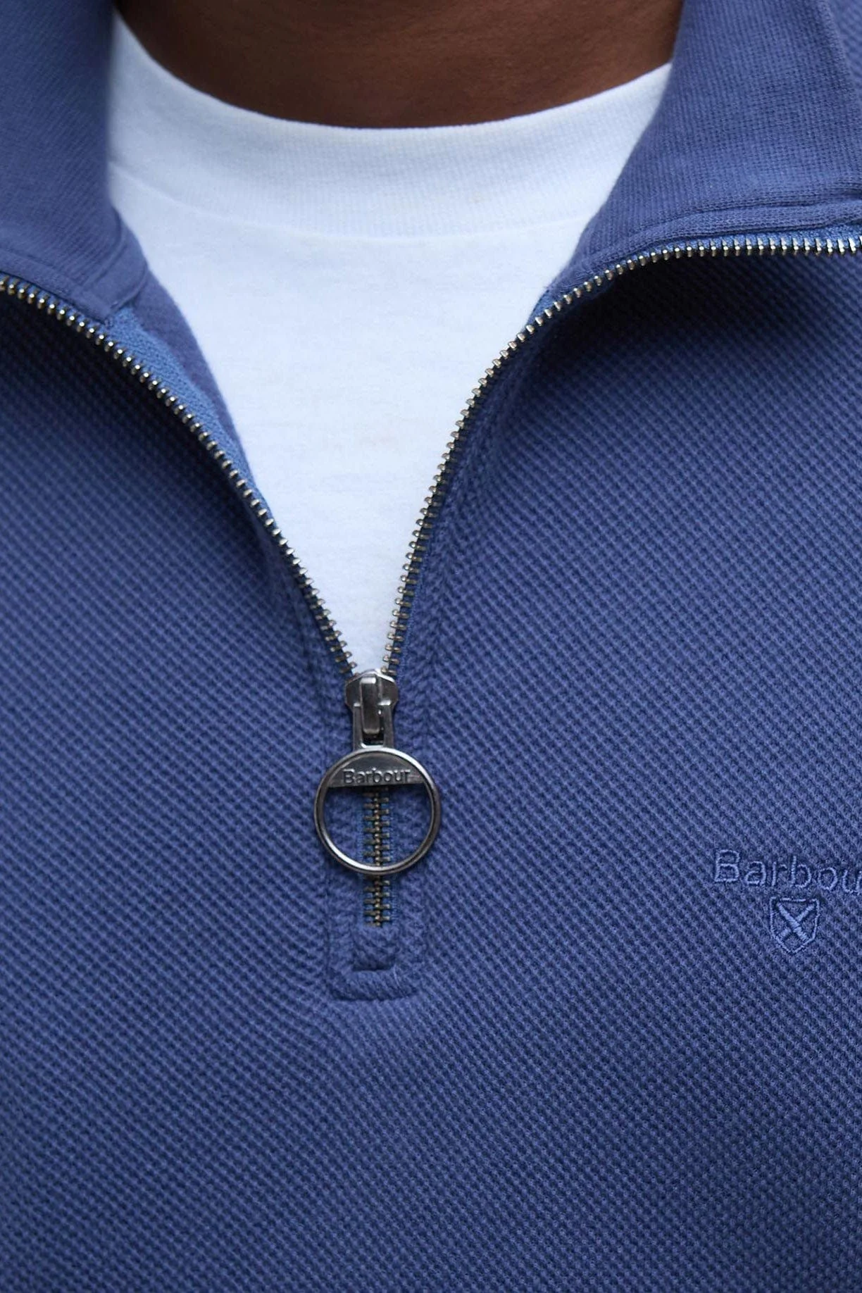 Pique Half Zip Sweatshirt - Oceana - Image 6