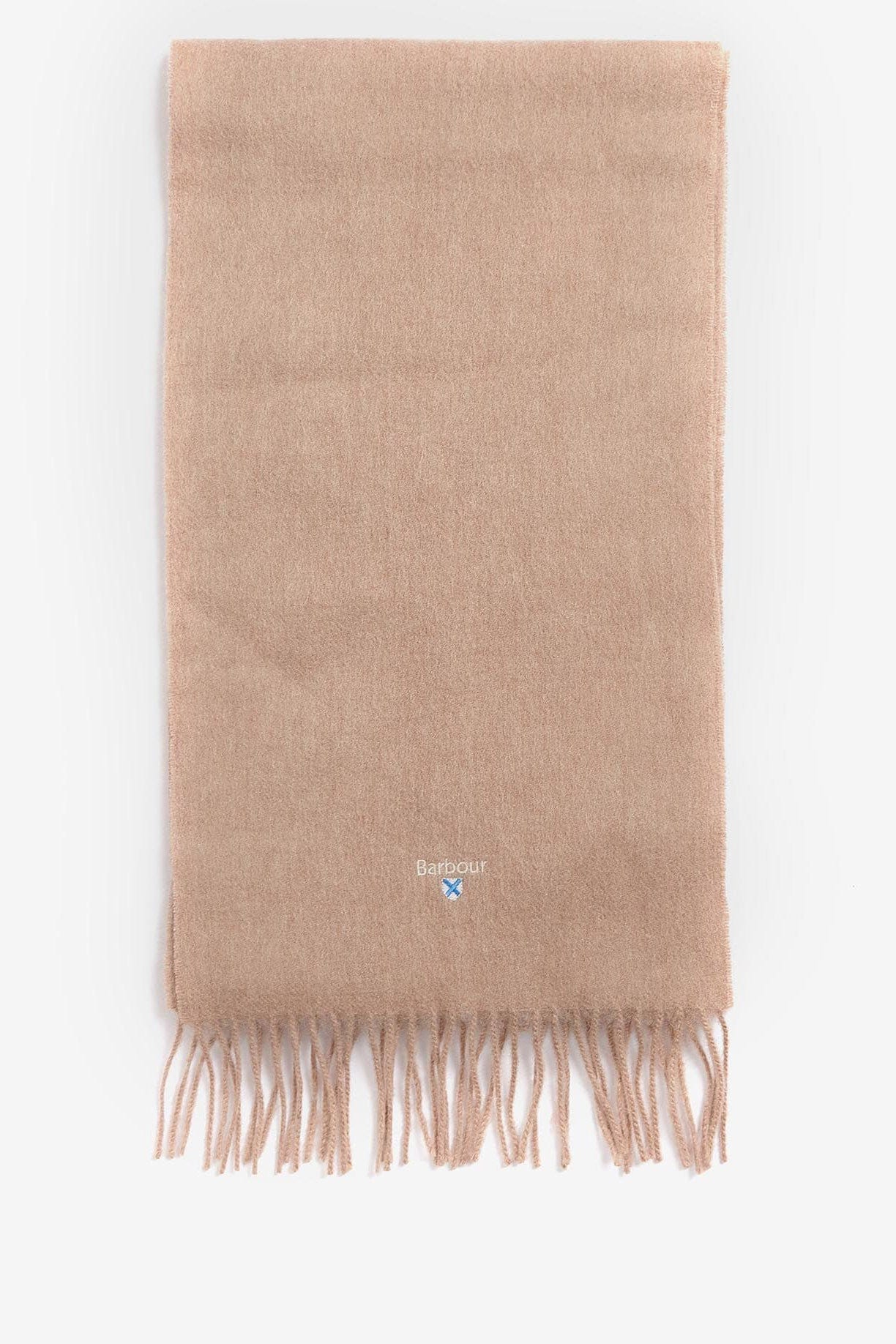 Plain Lambswool Scarf - Light Brown - Image 2