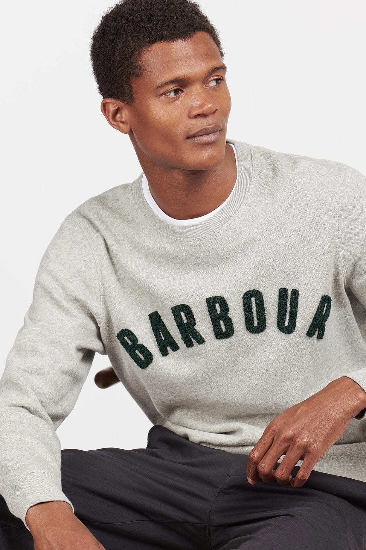 Prep Logo Sweatshirt - Grey Marl - Image 2
