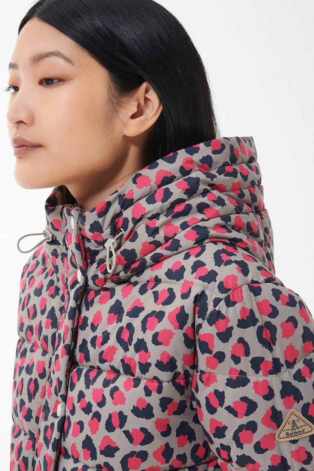 Printed Bracken Quilt Jacket - Starling Pink Dahlia - Image 4