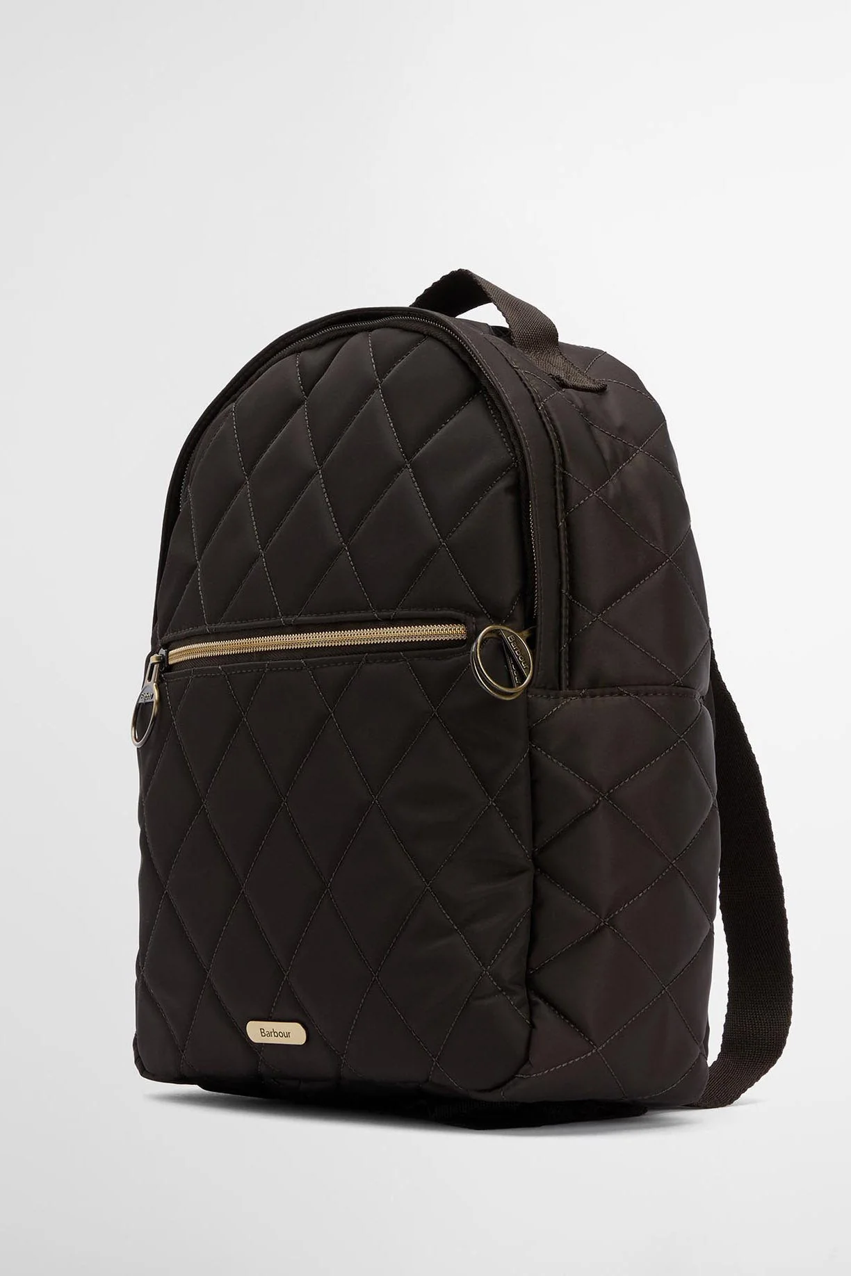 Quilted Backpack - Olive - Image 3