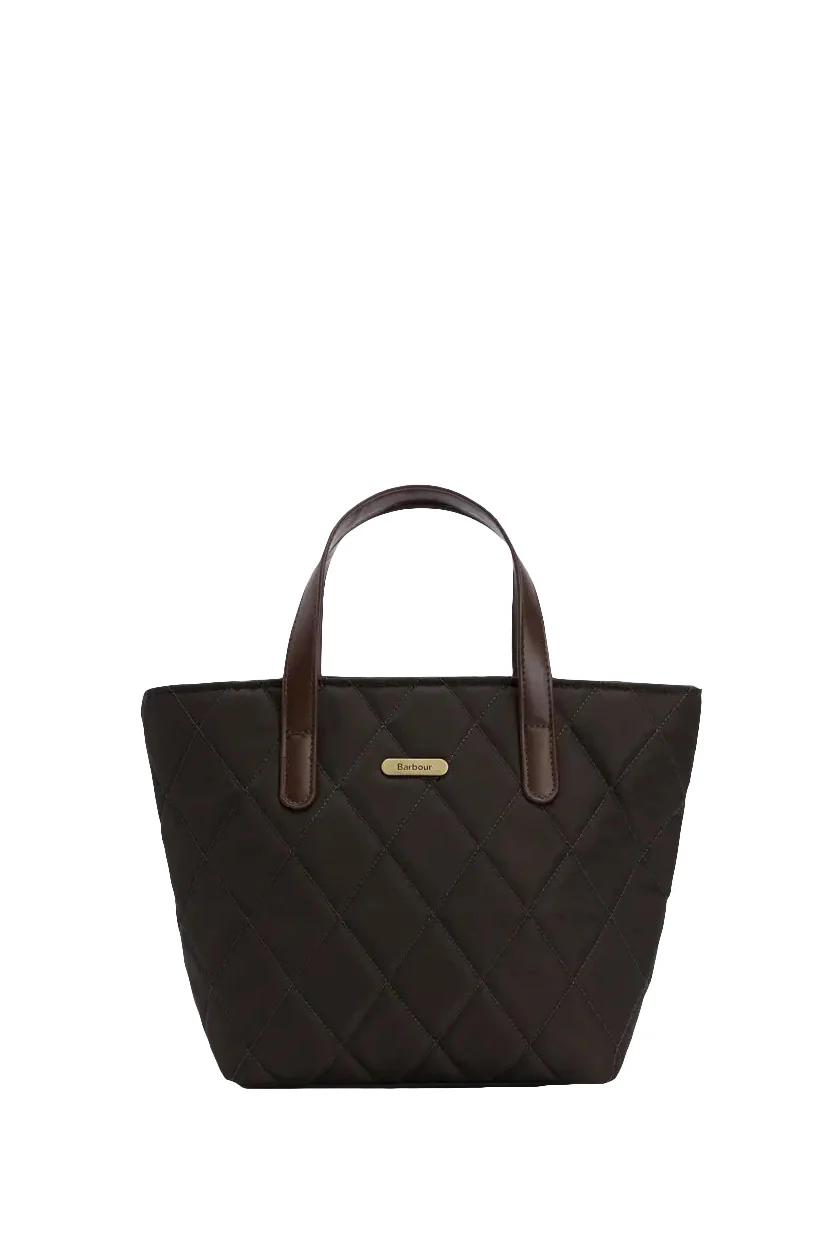 Quilted Mini Tote Bag - Olive