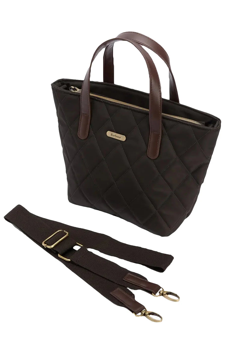 Quilted Mini Tote Bag - Olive - Image 5