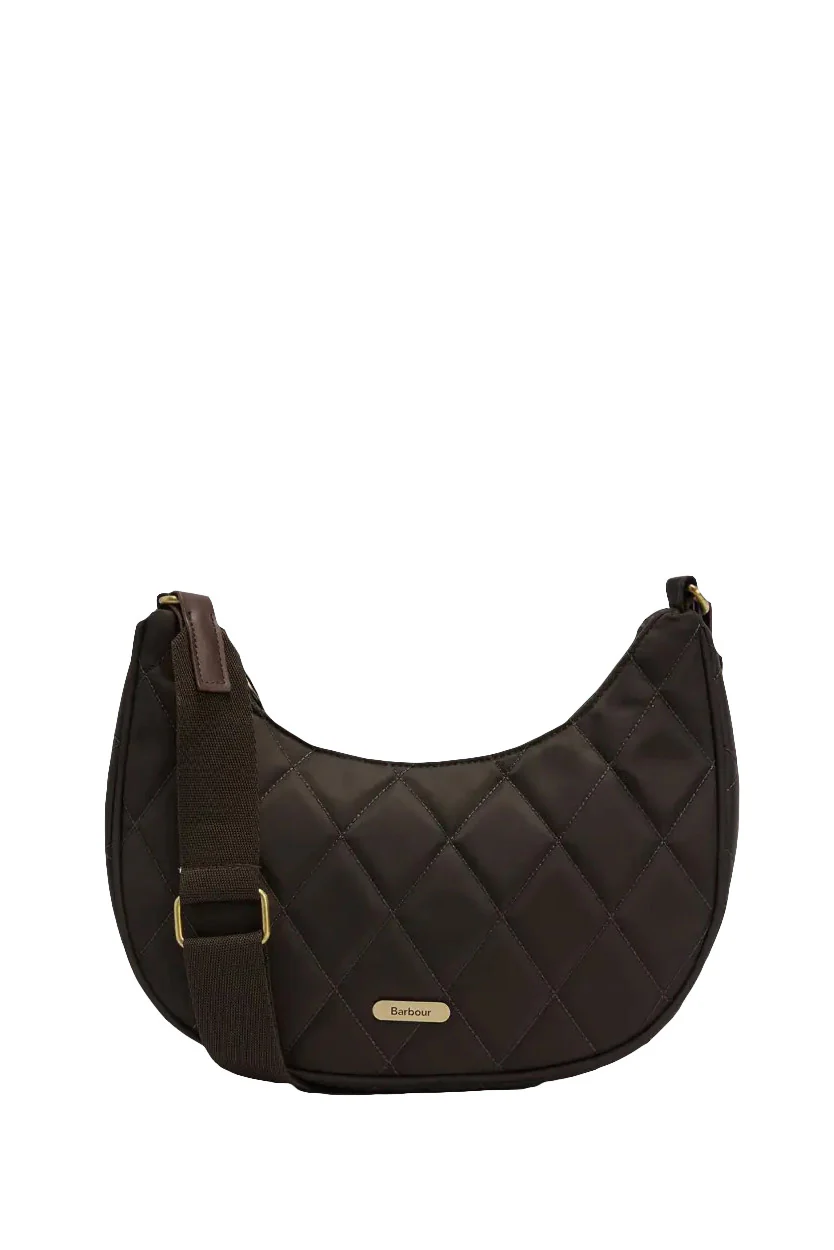 Quilted Sling Shoulder Bag - Olive
