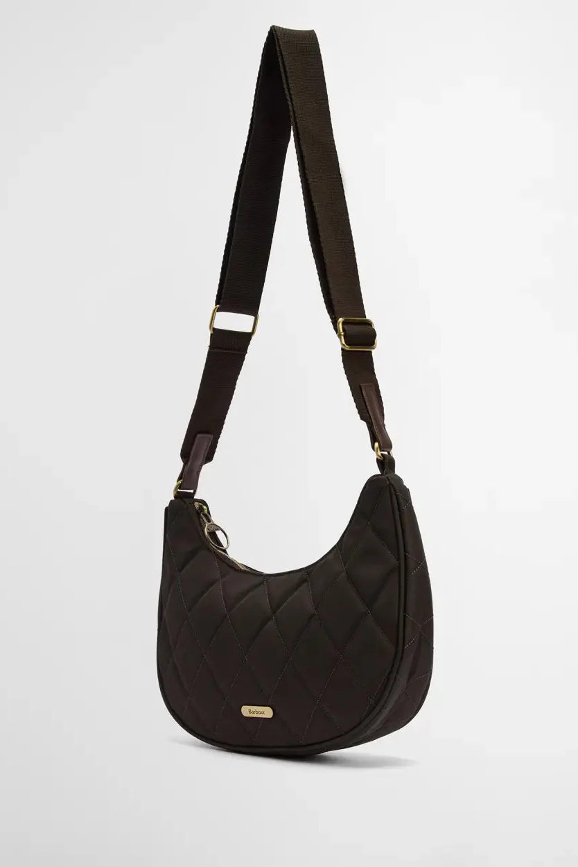 Quilted Sling Shoulder Bag - Olive - Image 6
