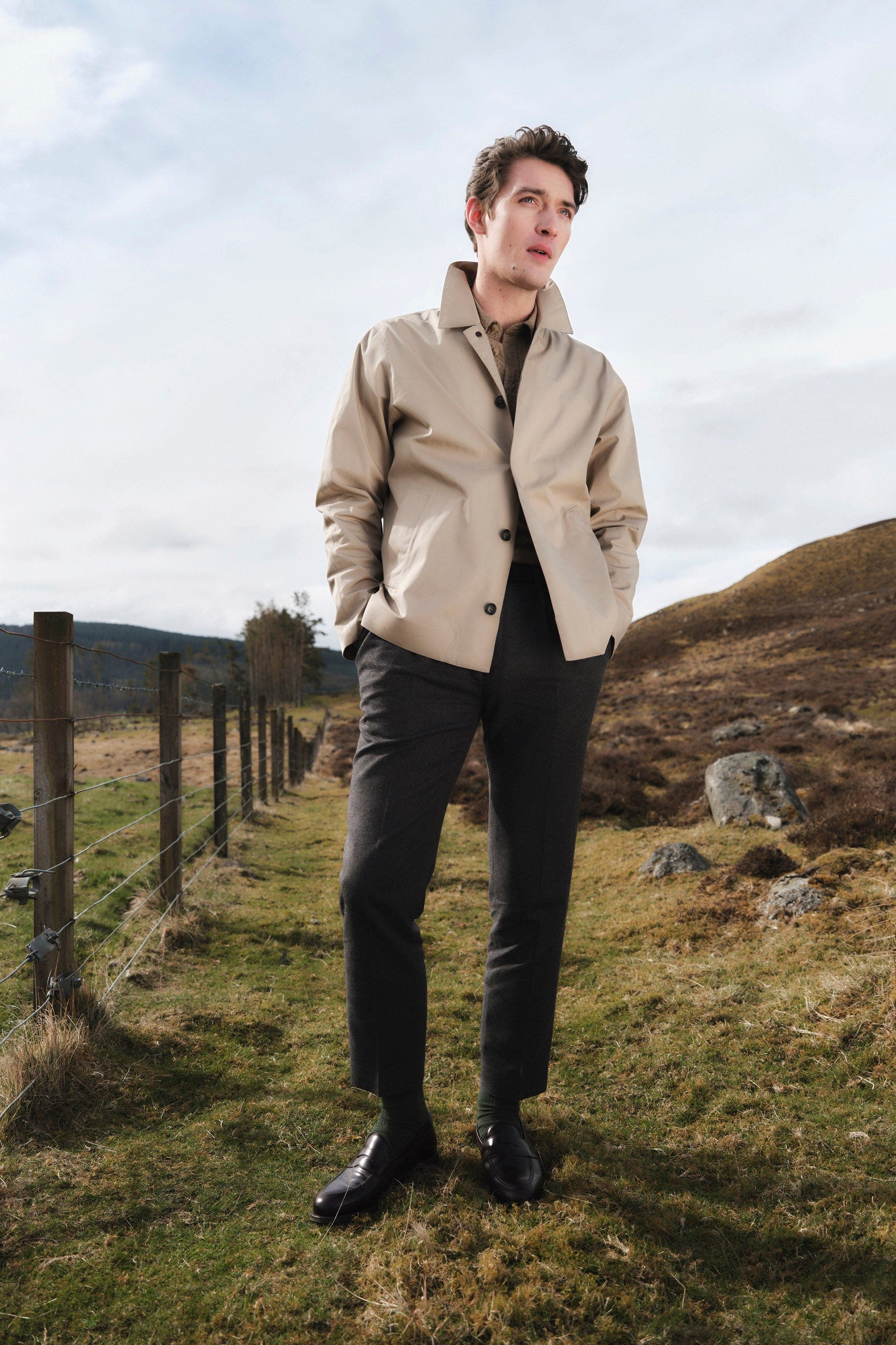 Rokig Short Waterproof Jacket - Washed Stone - Image 2