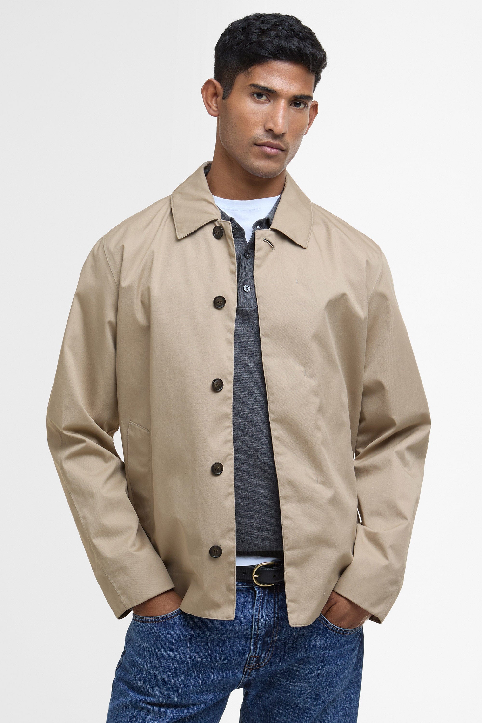 Rokig Short Waterproof Jacket - Washed Stone - Image 3