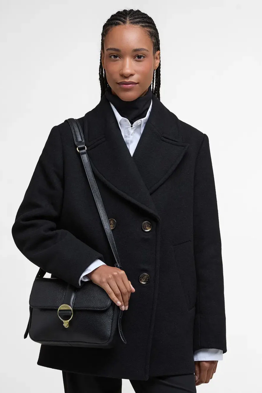 Rosa Leather Crossbody Bag - Black - Image 2