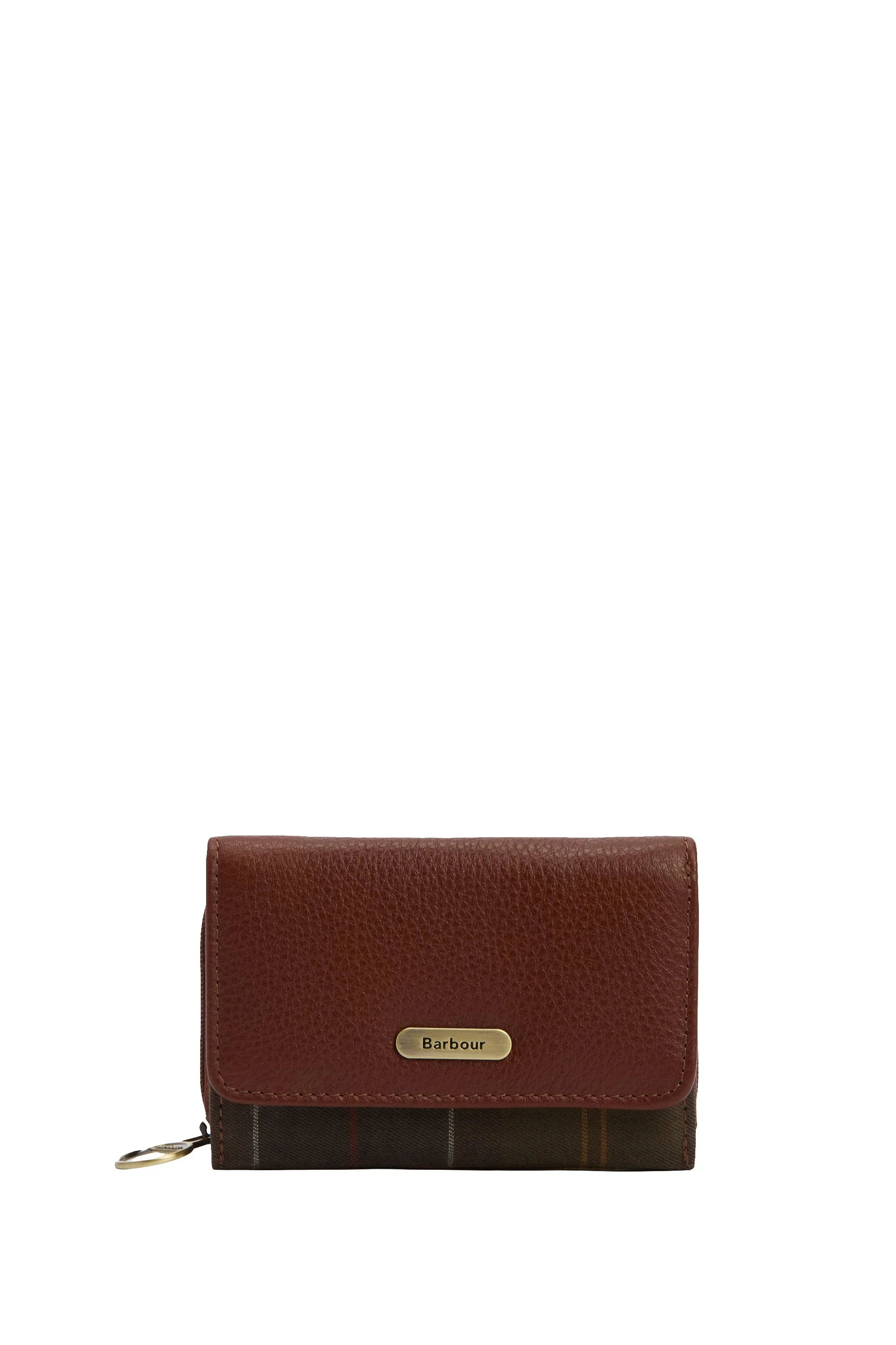 Rosa Leather French Purse - Brown/Classic