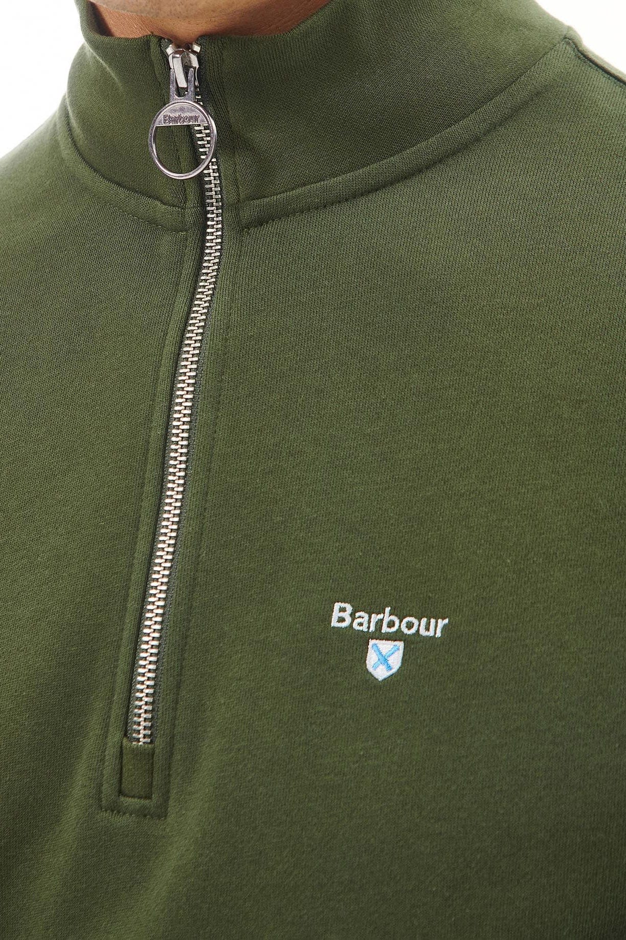 Rothley Half Zip - Olive - Image 5