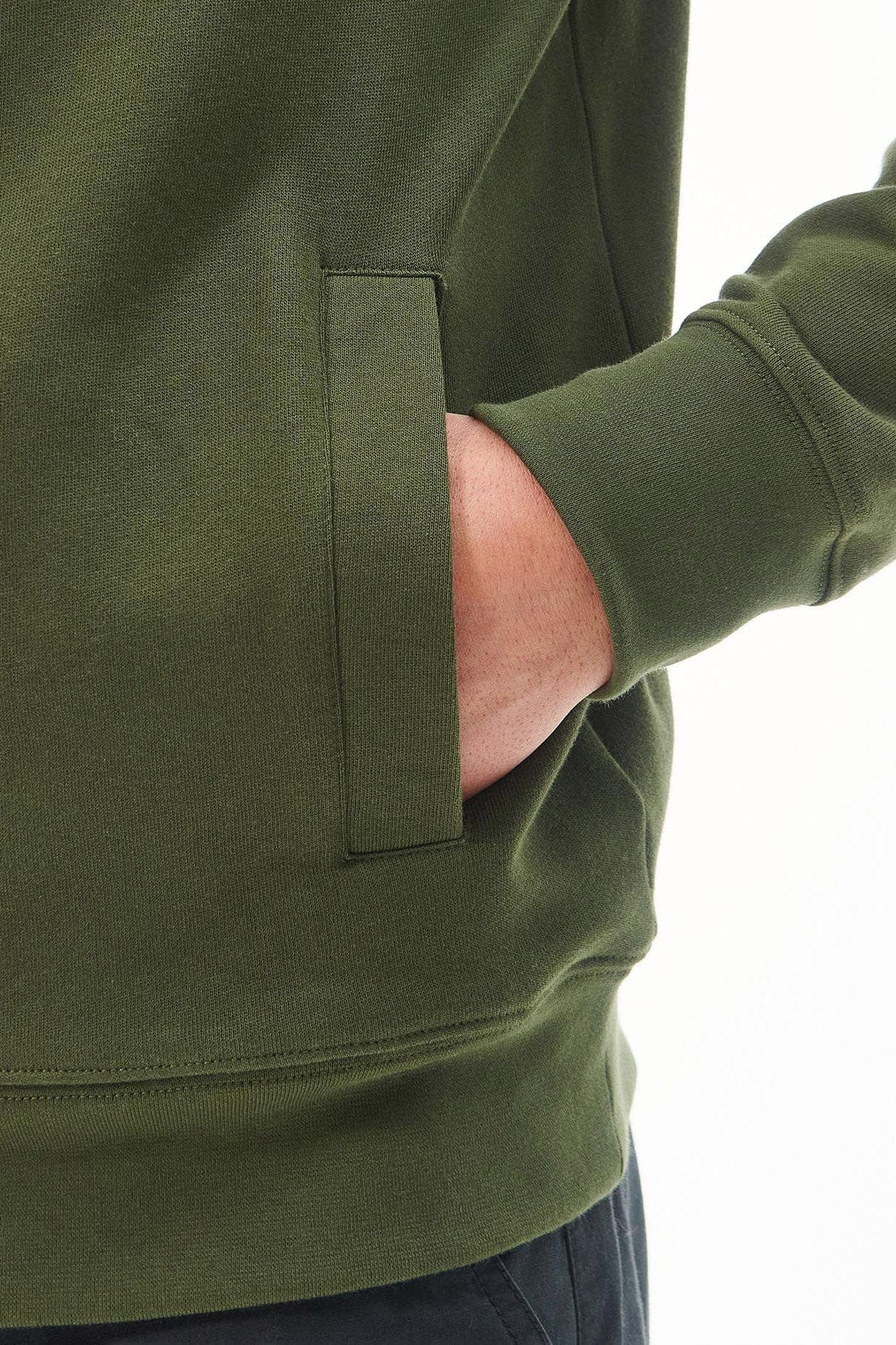 Rothley Half Zip - Olive - Image 6