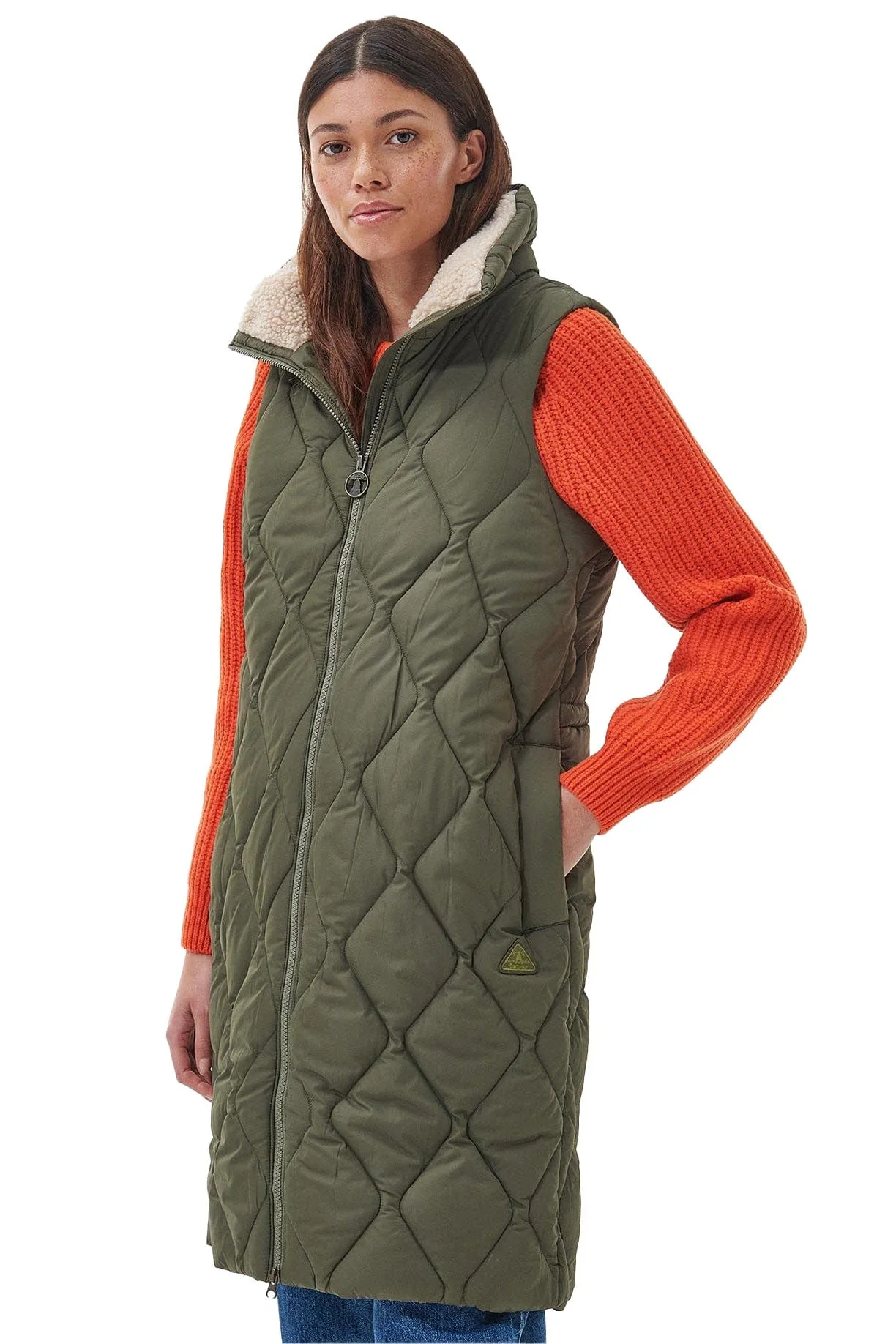 Samphire Quilted Gilet - Deep Olive