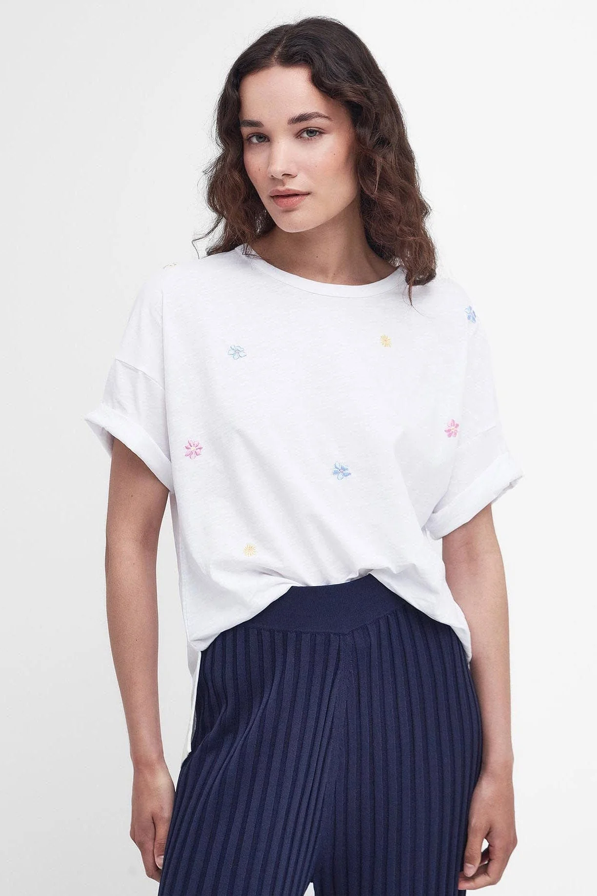 Sandfield Floral T-Shirt - Classic White - Image 5