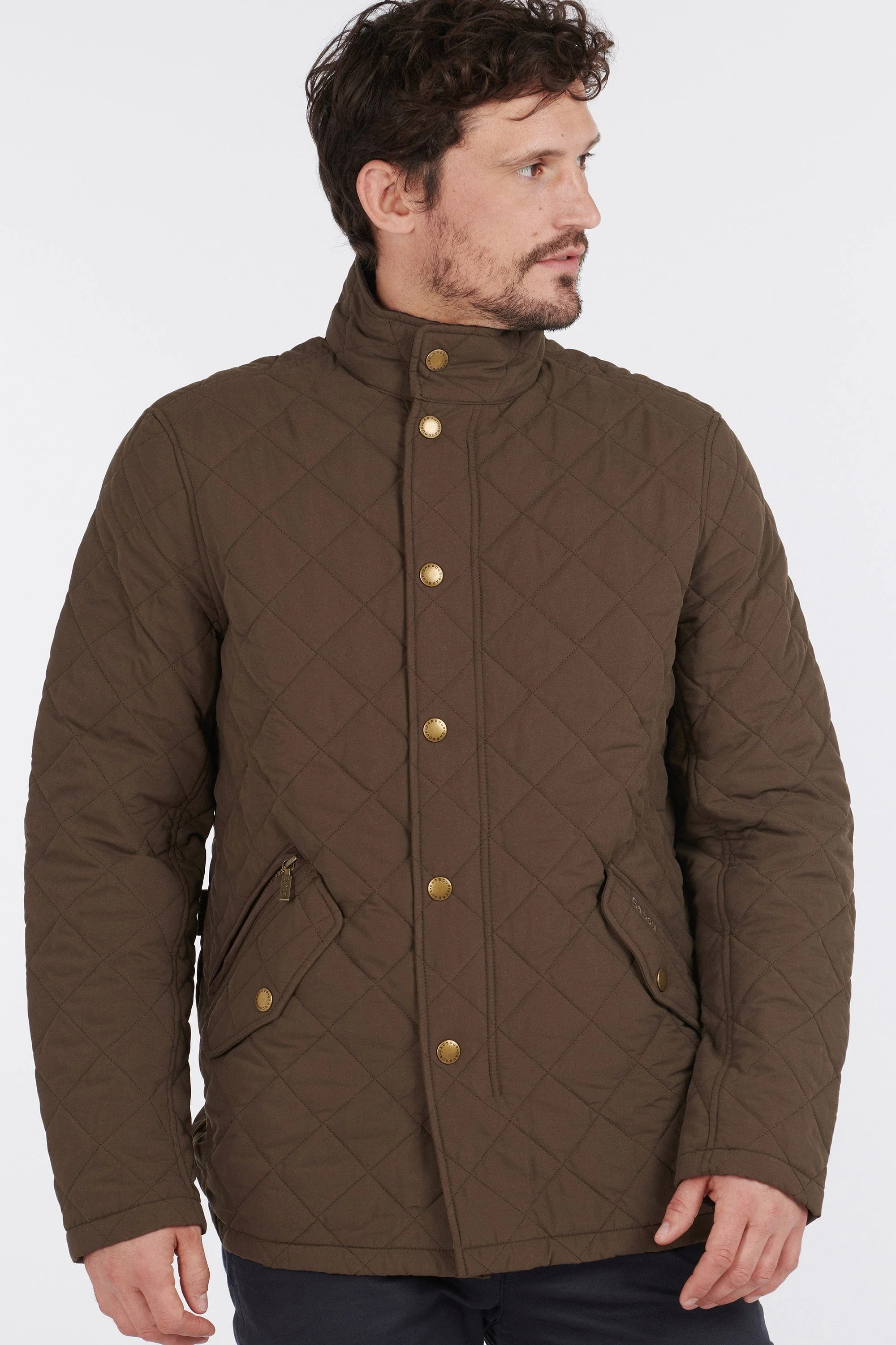 Shoveler Quilted Jacket - Dark Olive - Image 2