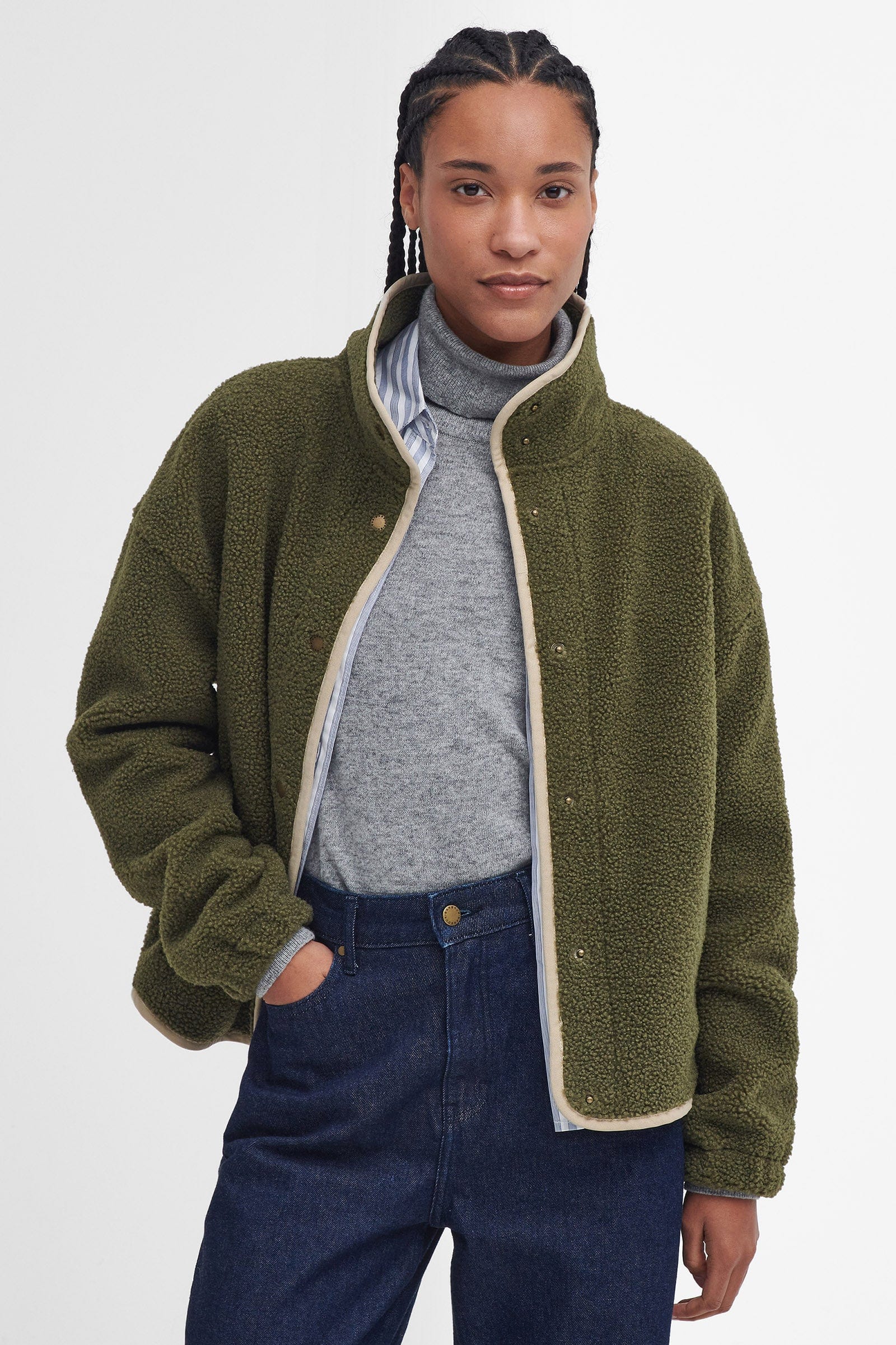 Violetta Fleece - Dark Moss - Image 3